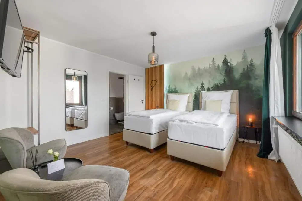 Bedroom, Bed in Hotel Zweite Heimat Nürburg Bedroom, Bed in Hotel Zweite Heimat Nürburg