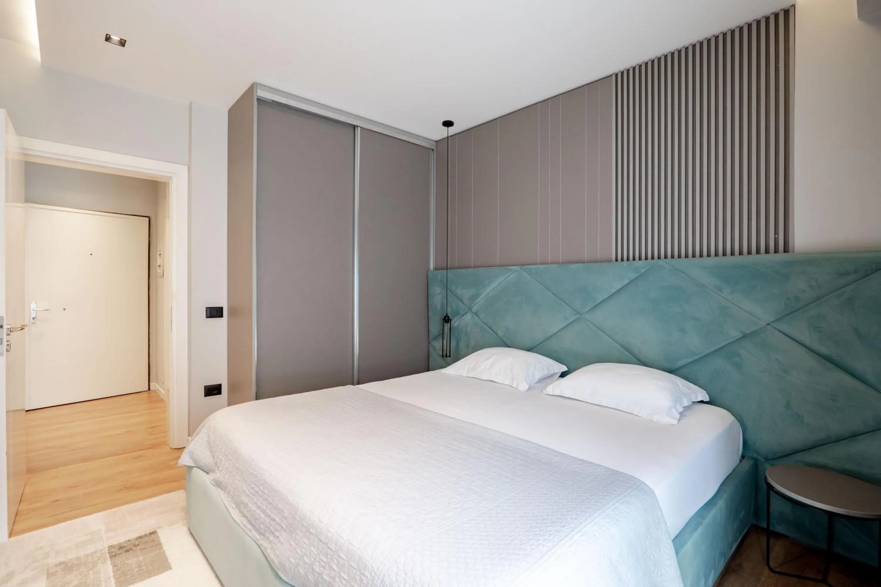 Bed in Agate Hotel Tirana