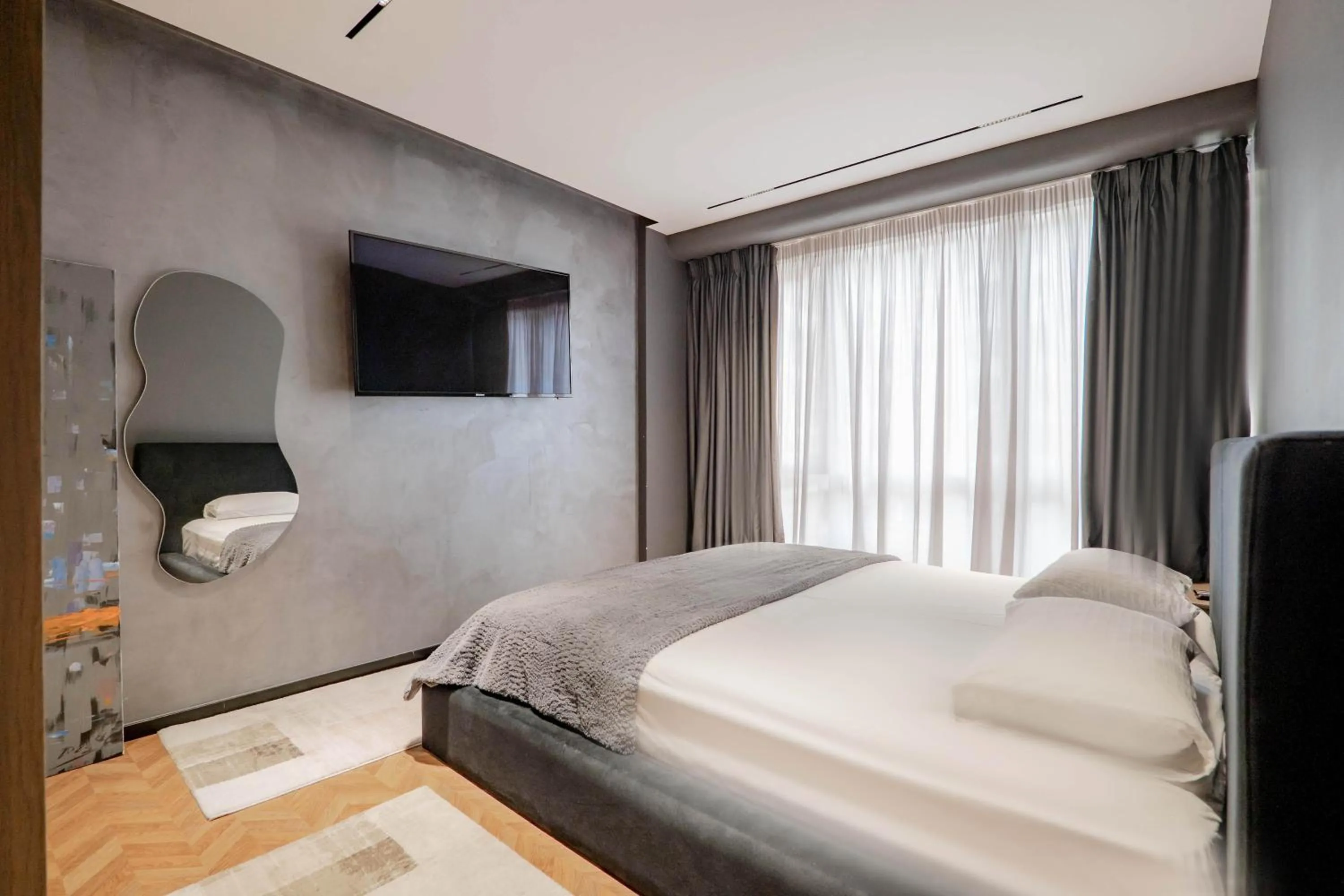 Bed in Agate Hotel Tirana