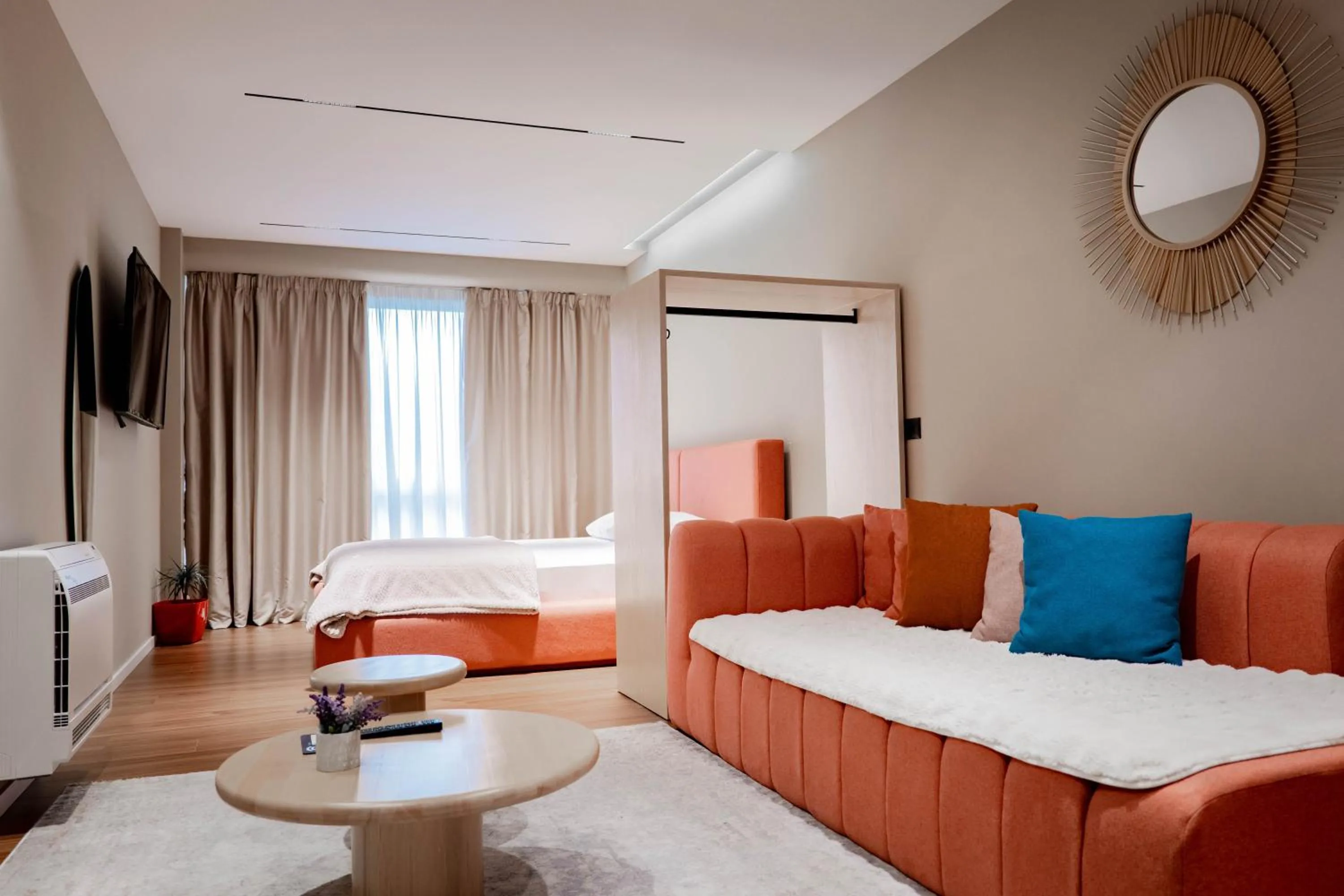 Bed in Agate Hotel Tirana
