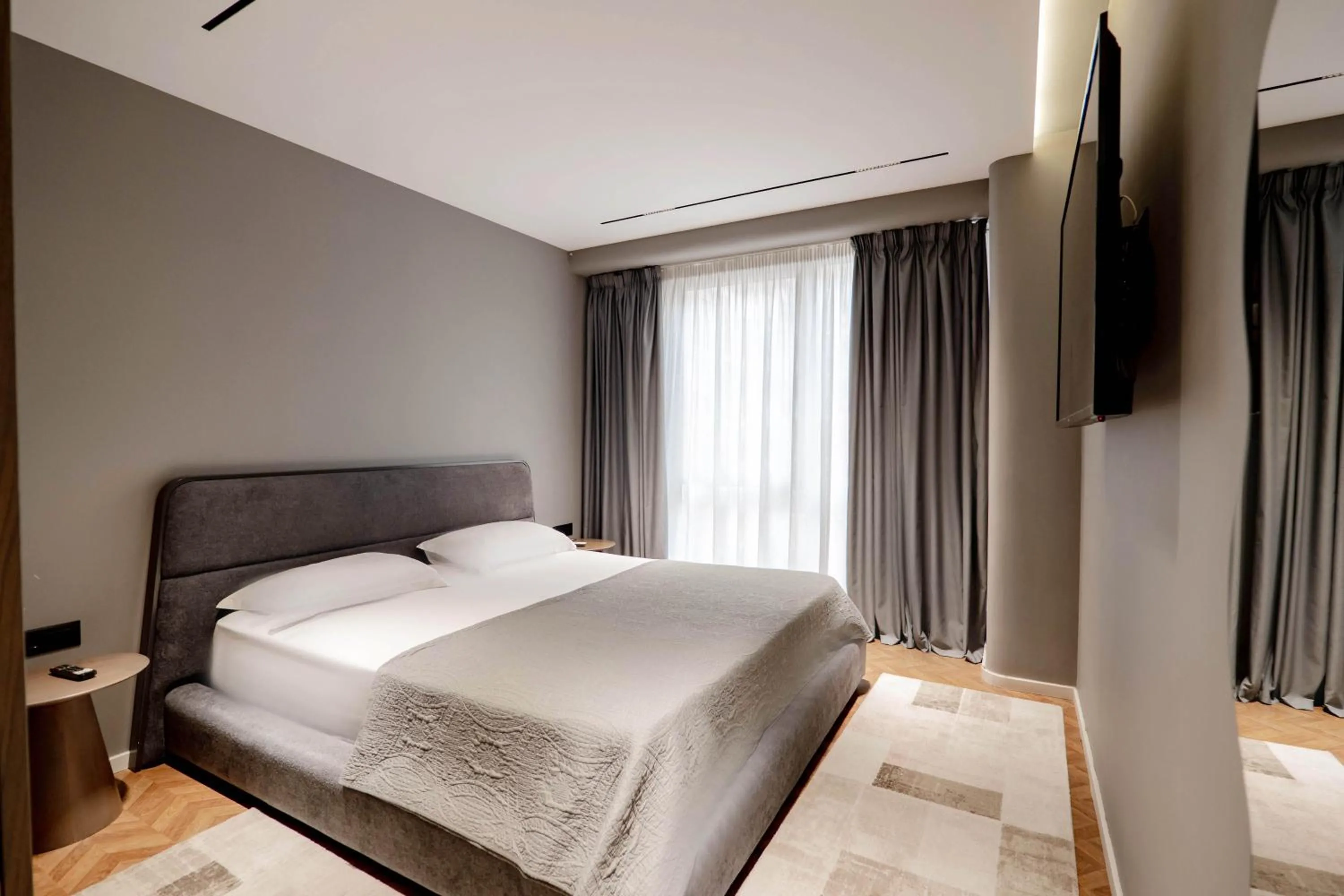 Bed in Agate Hotel Tirana