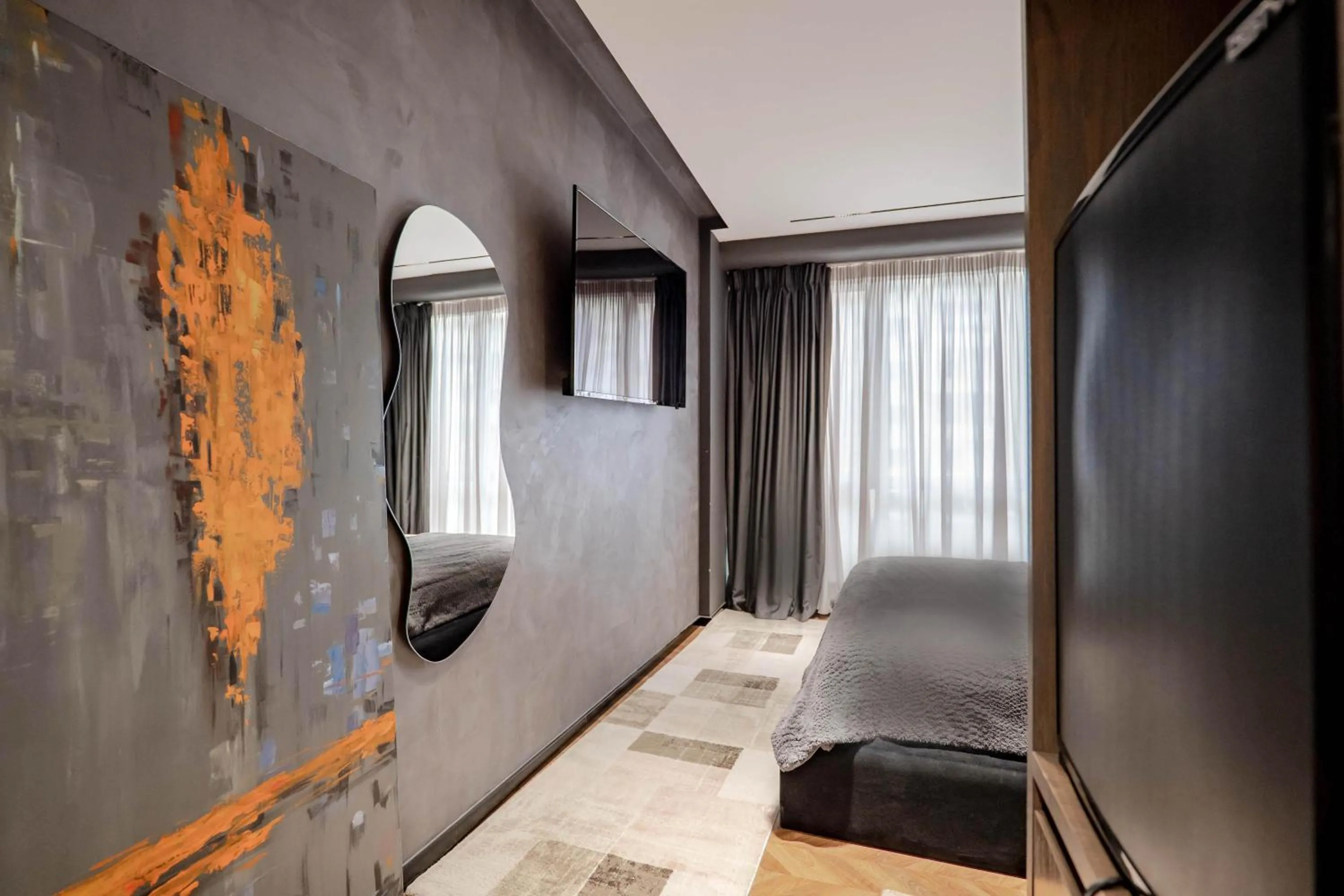 Bed in Agate Hotel Tirana