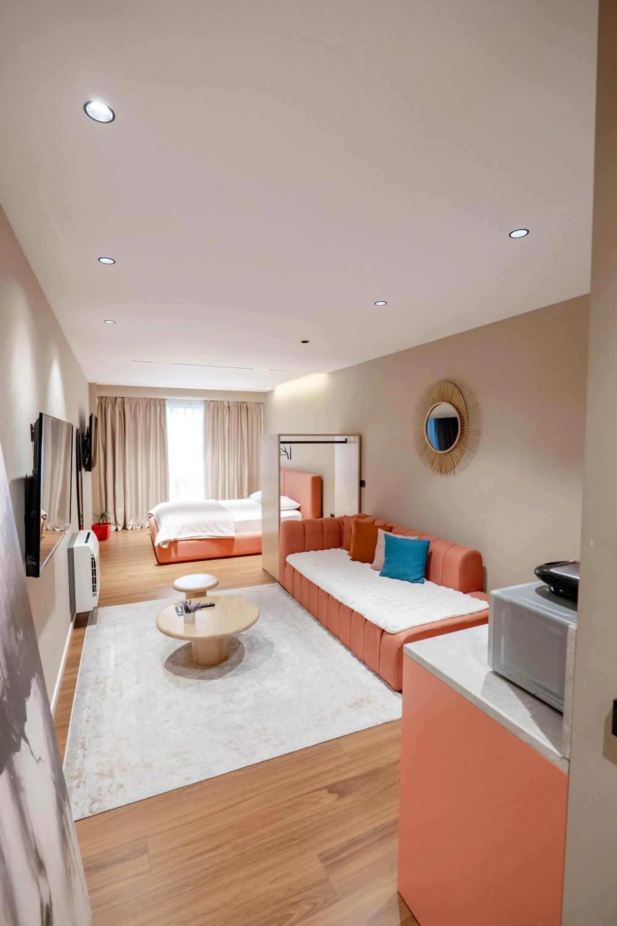 TV and multimedia, Bed in Agate Hotel Tirana