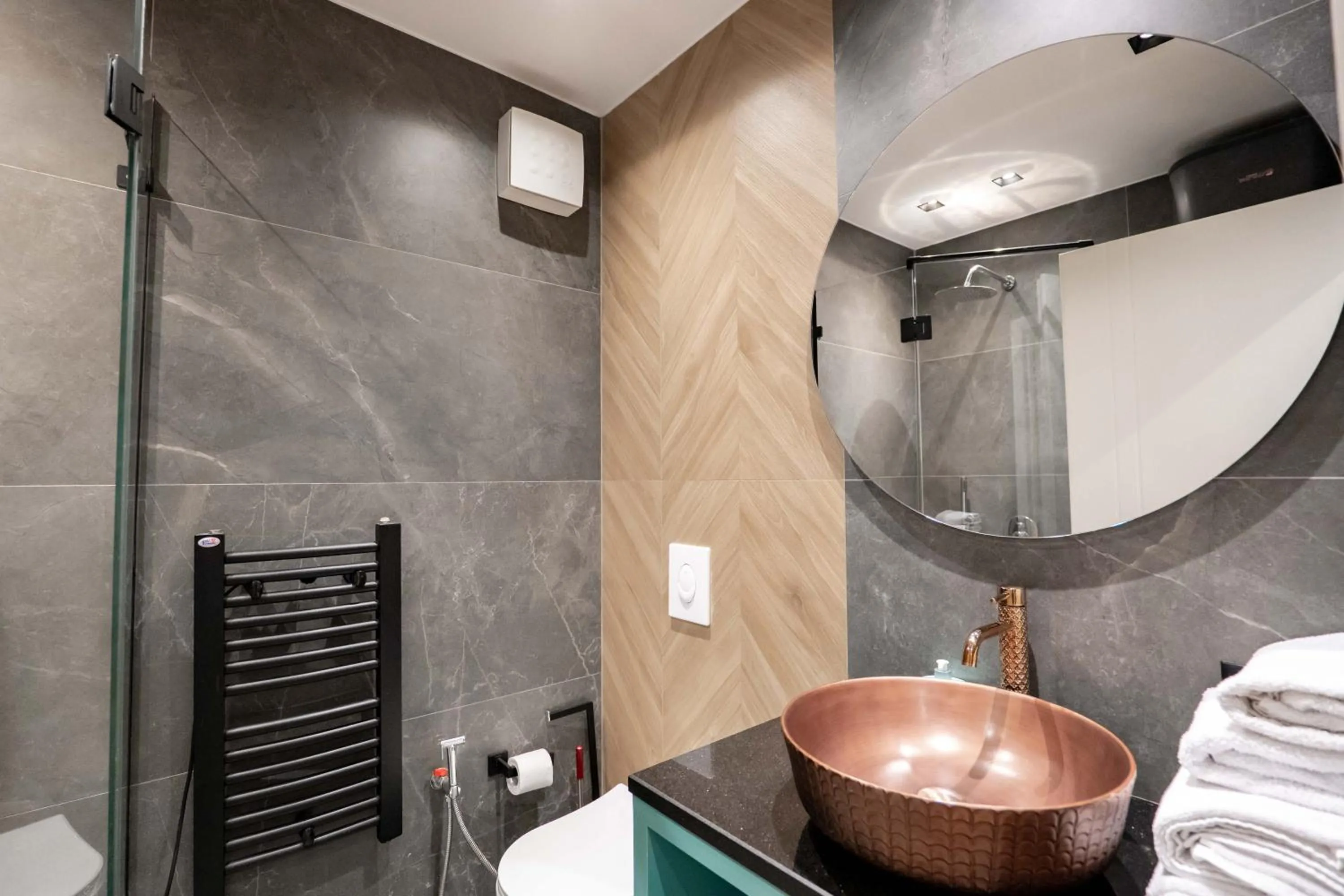Bathroom in Agate Hotel Tirana