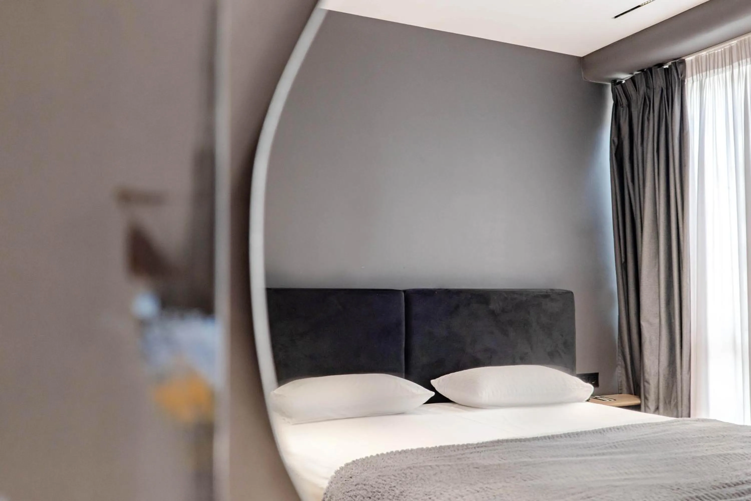 Bed in Agate Hotel Tirana