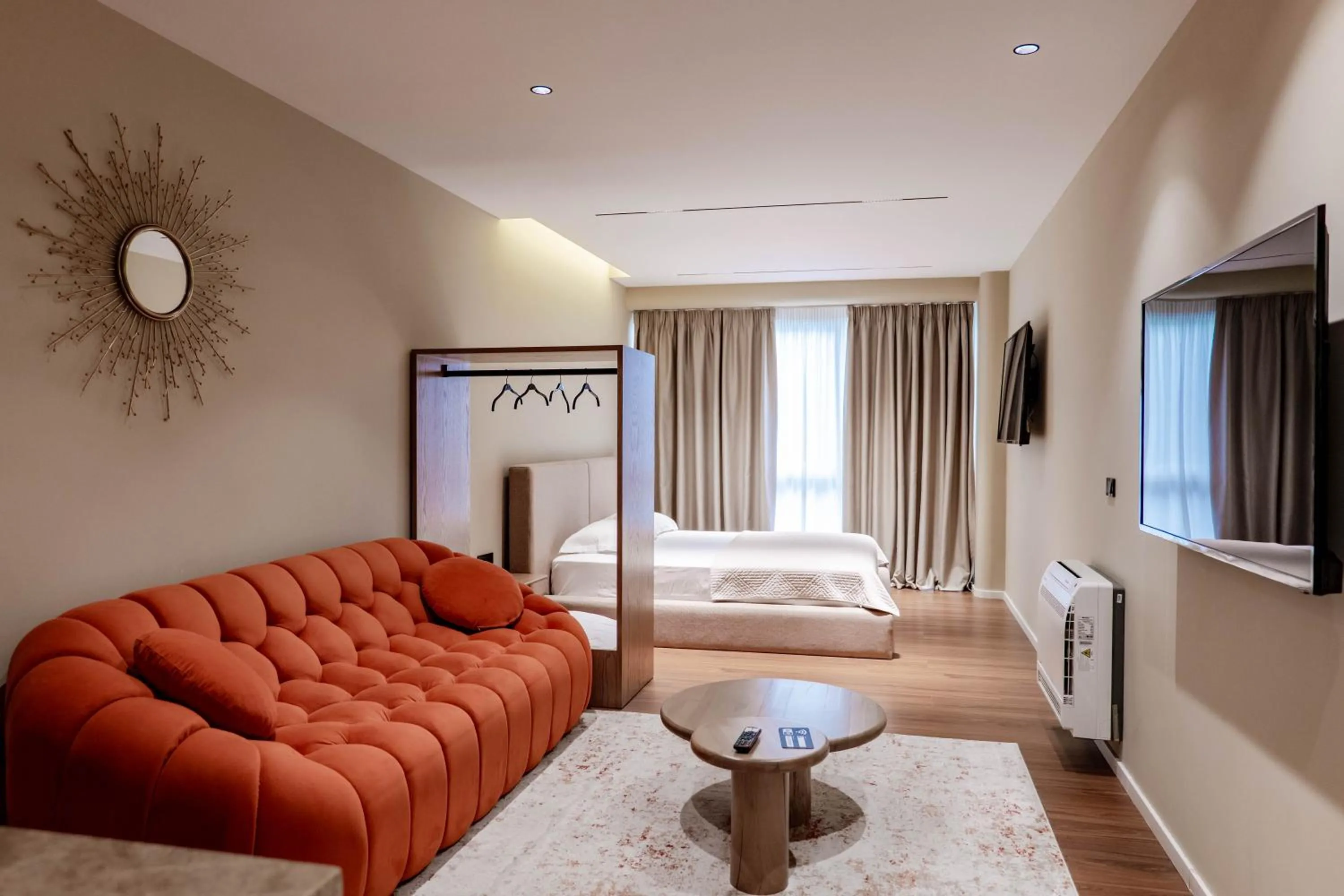 Bed in Agate Hotel Tirana