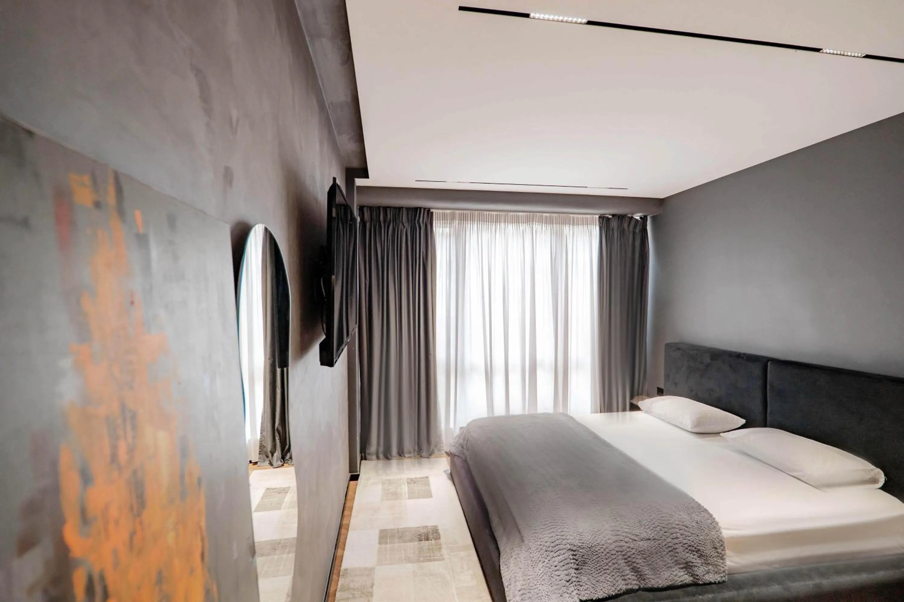 Photo of the whole room, Bed in Agate Hotel Tirana