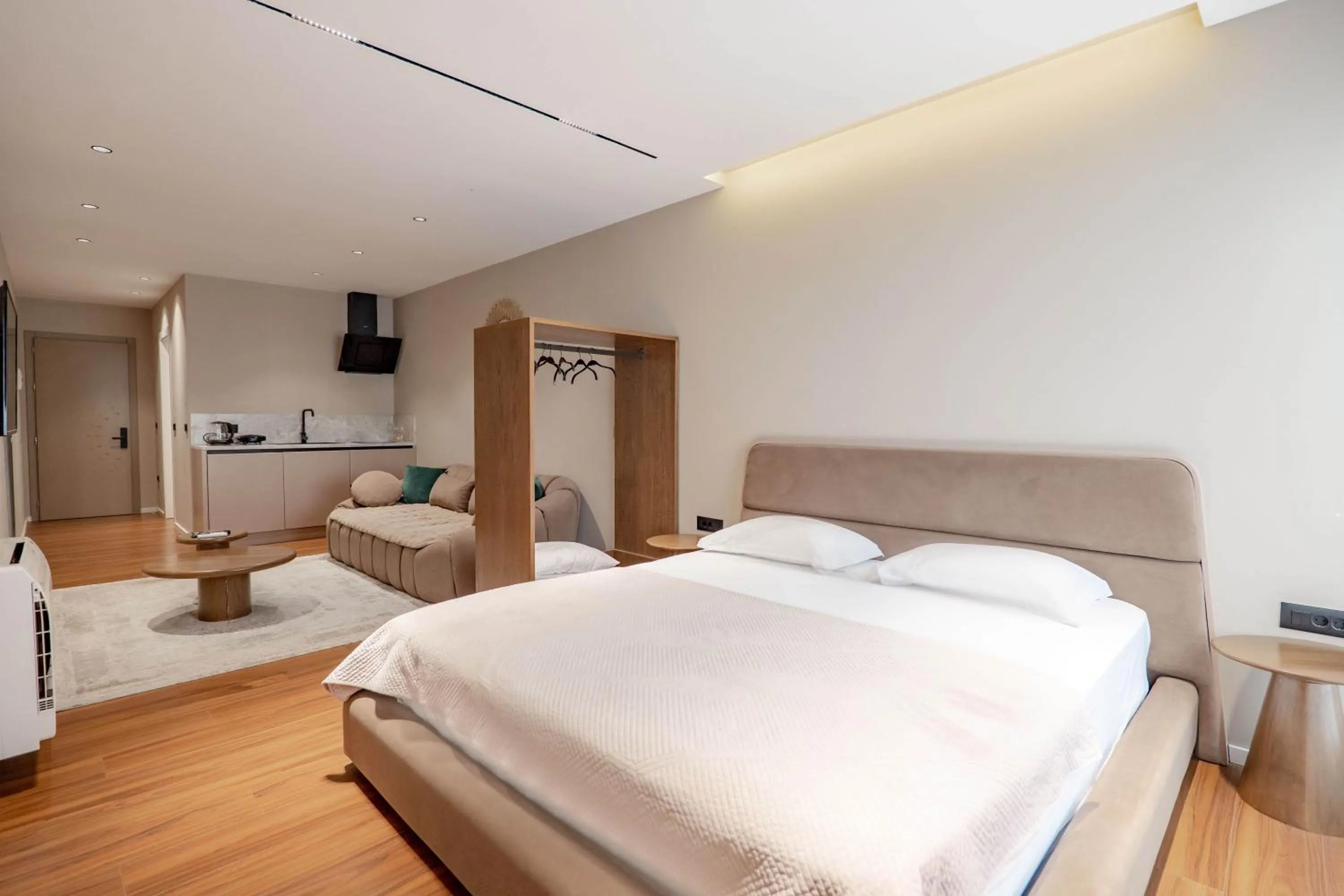 Bed in Agate Hotel Tirana