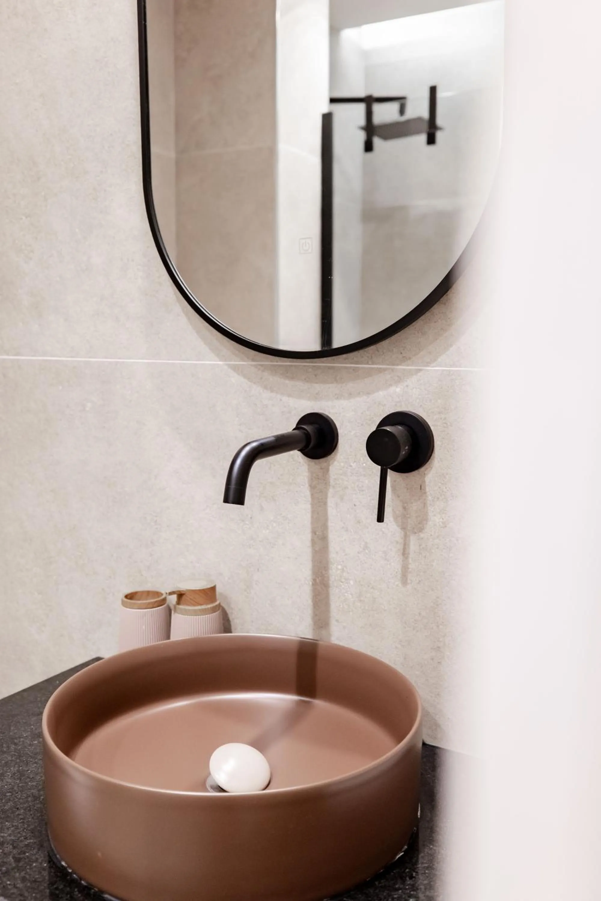 Bathroom in Agate Hotel Tirana