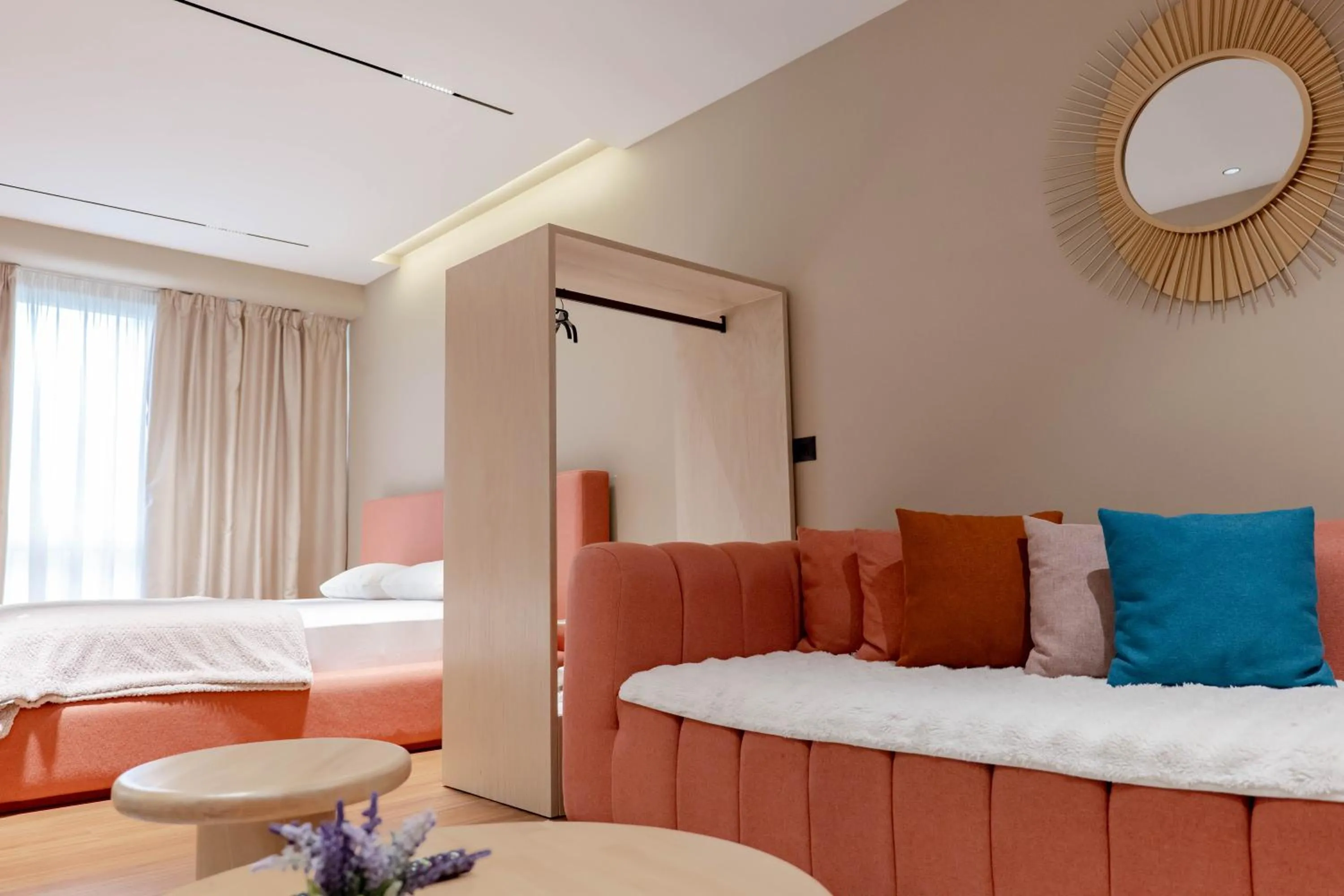 Bed in Agate Hotel Tirana