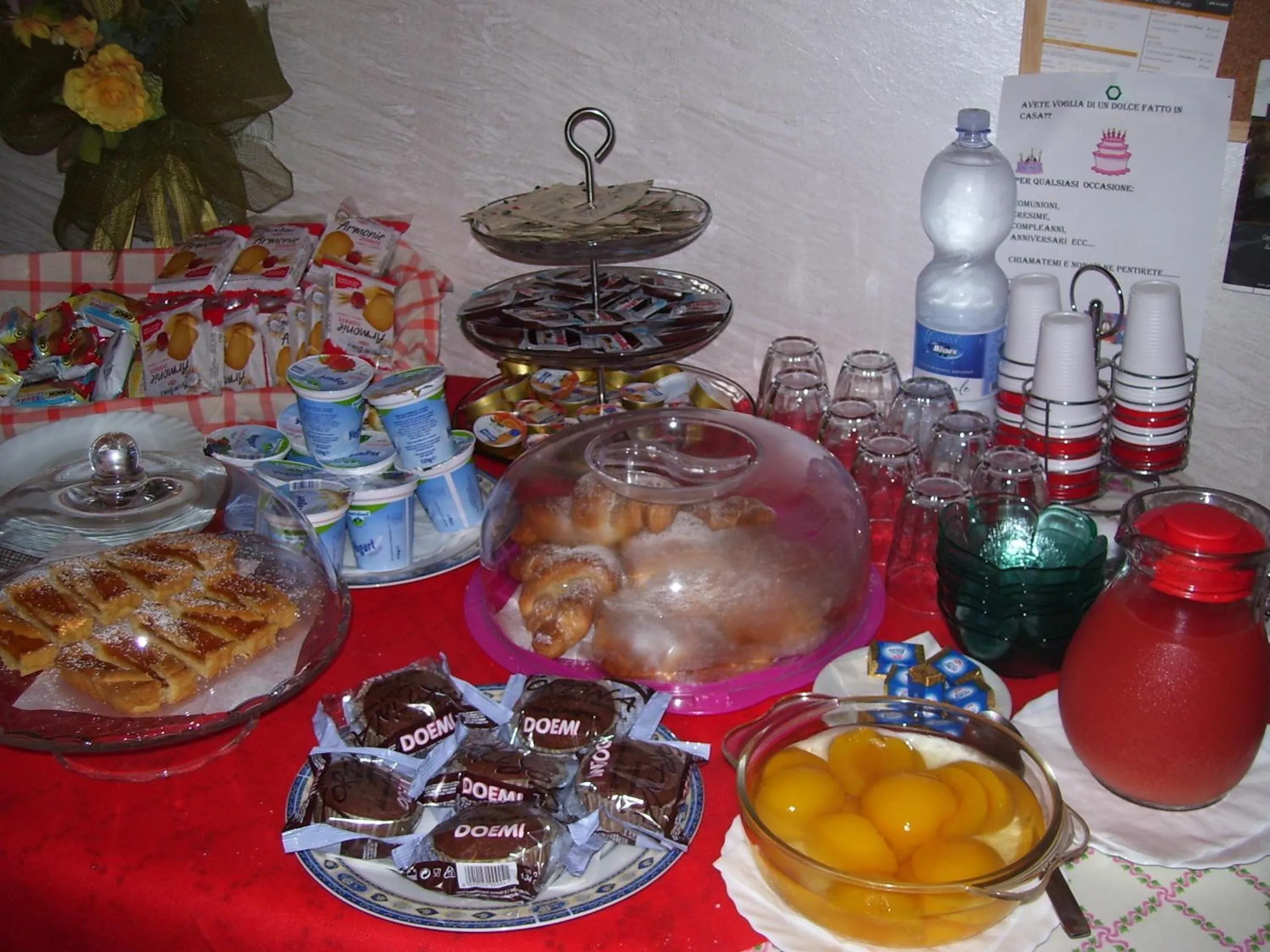 Food and drinks in B&B Pietrafitta