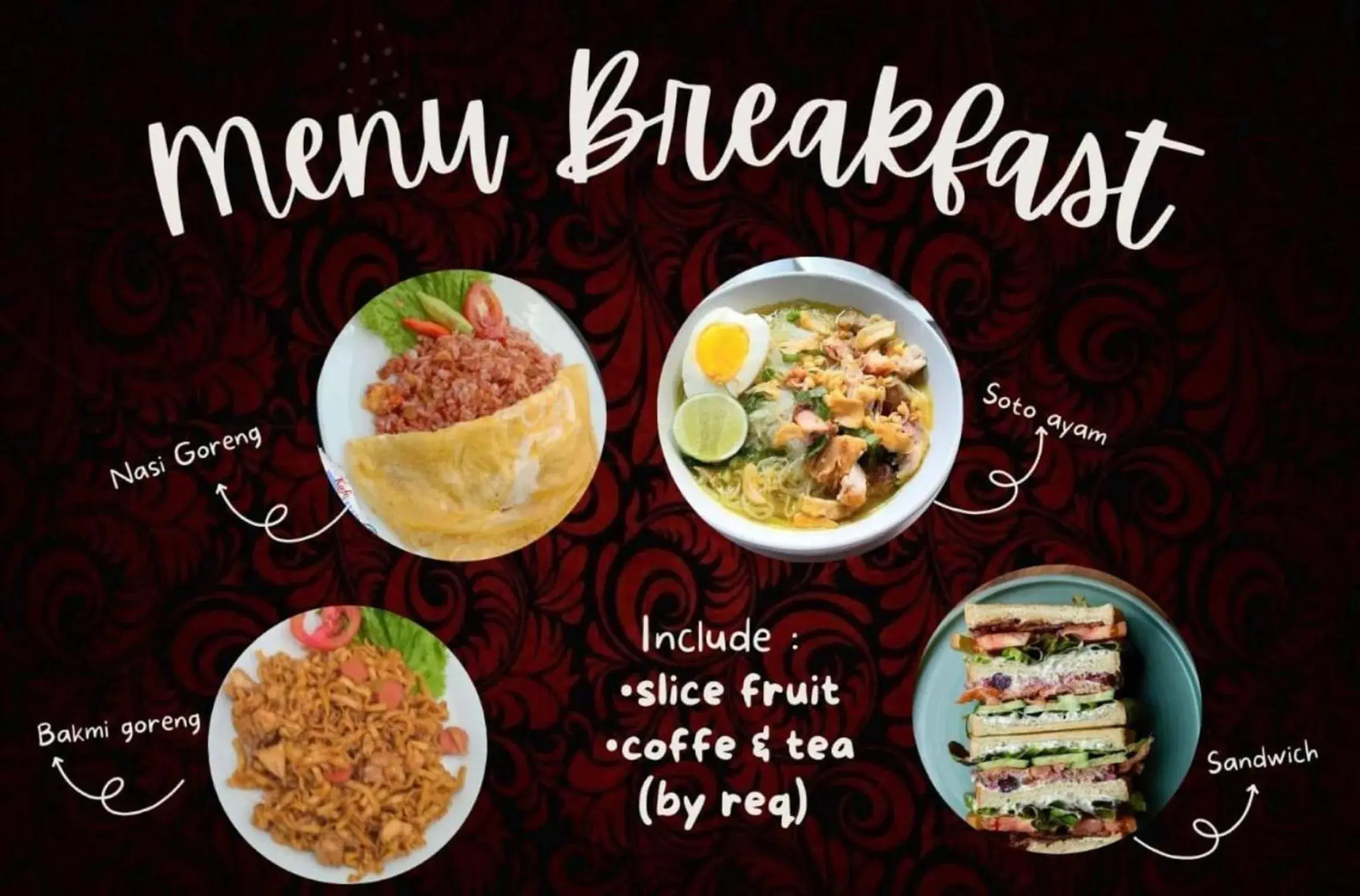 Breakfast in Sinergi Hotel Tretes Breakfast in Sinergi Hotel Tretes