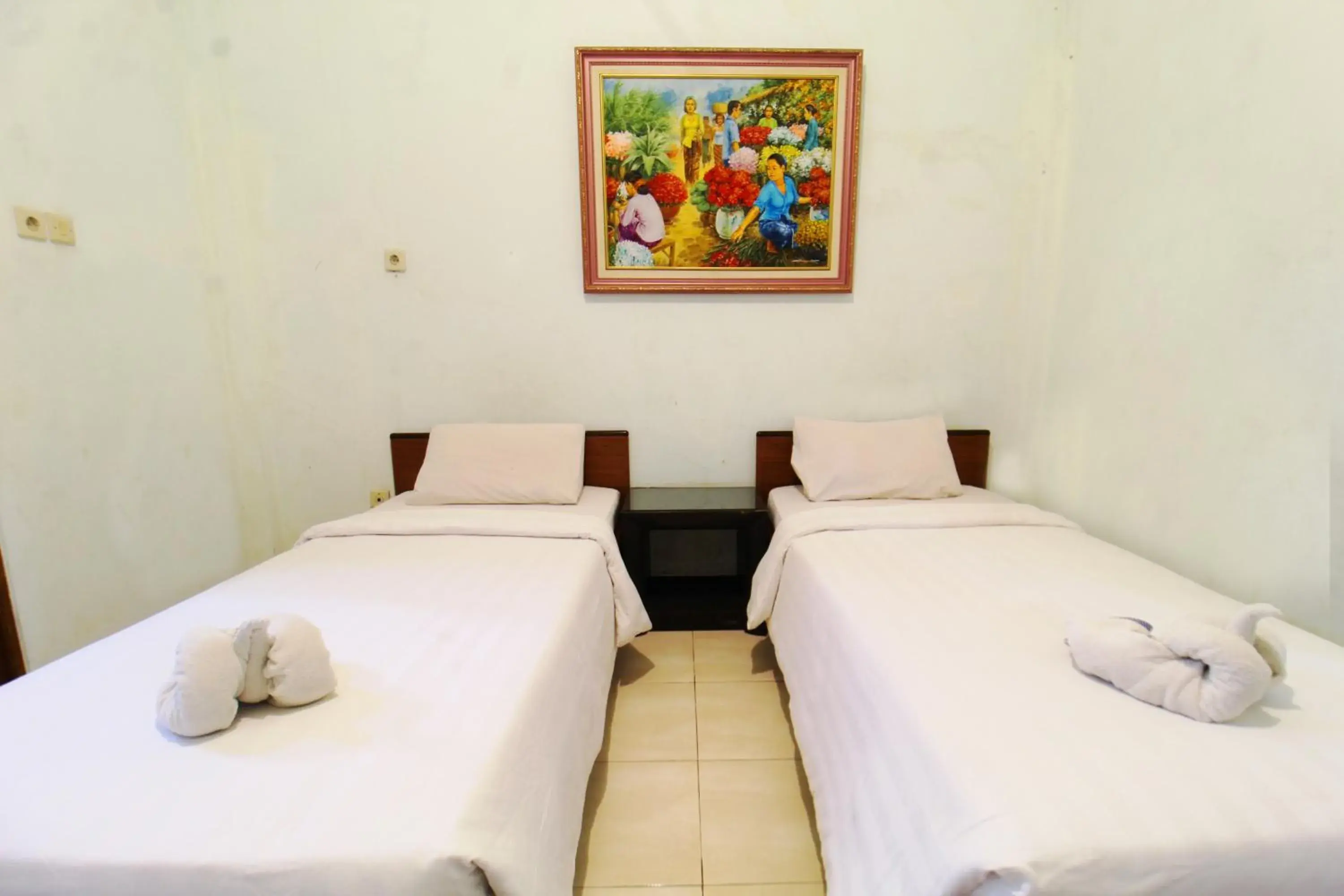 Bed in Sinergi Hotel Tretes Bed in Sinergi Hotel Tretes