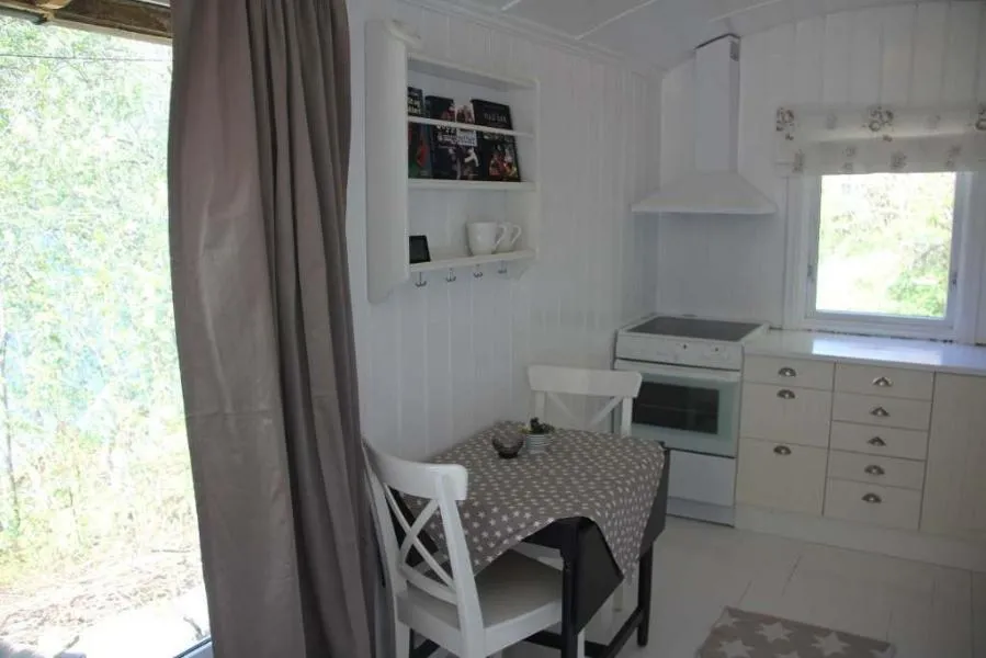 Kitchen or kitchenette in Rosendal Hyttetun