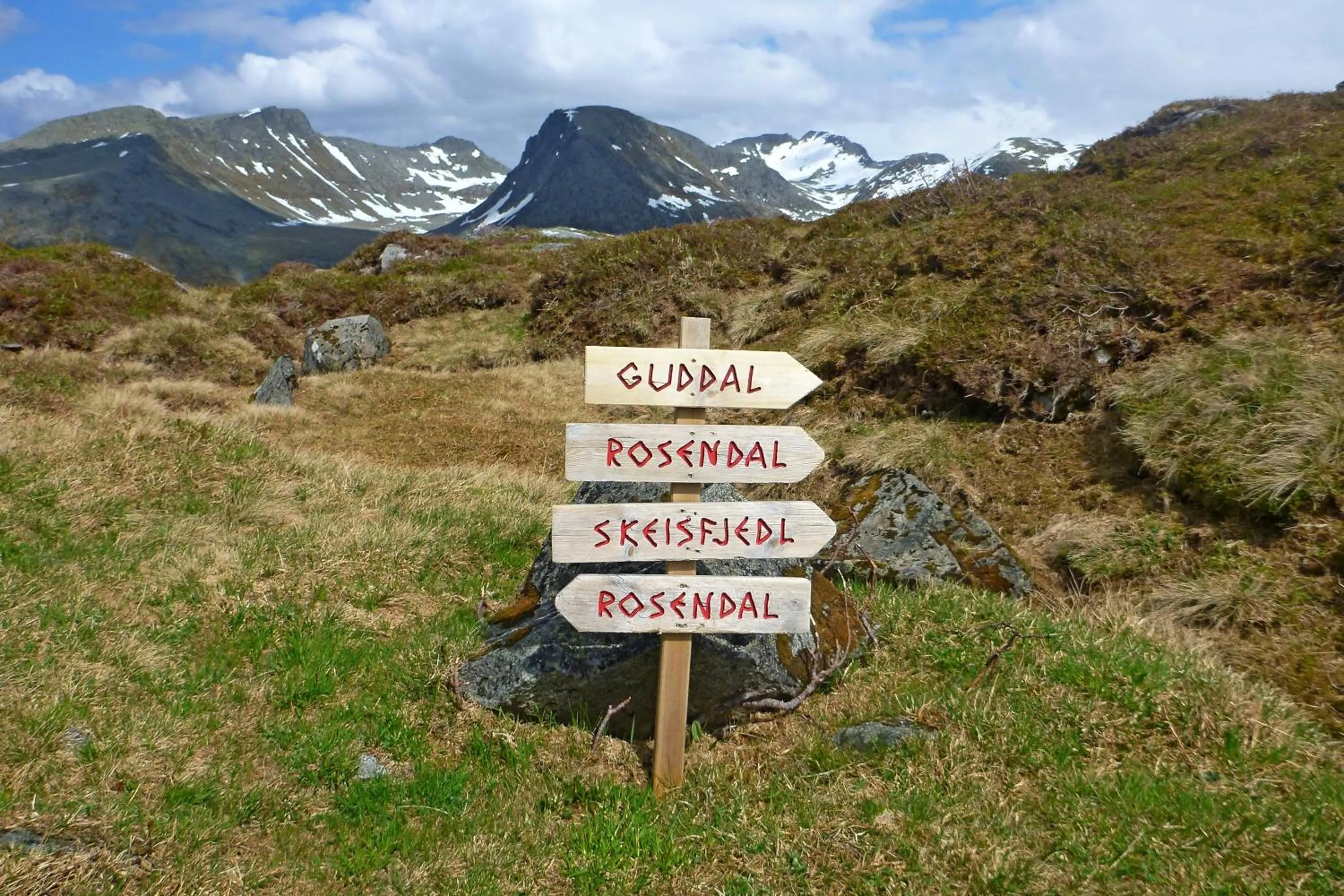 Natural landscape in Rosendal Hyttetun