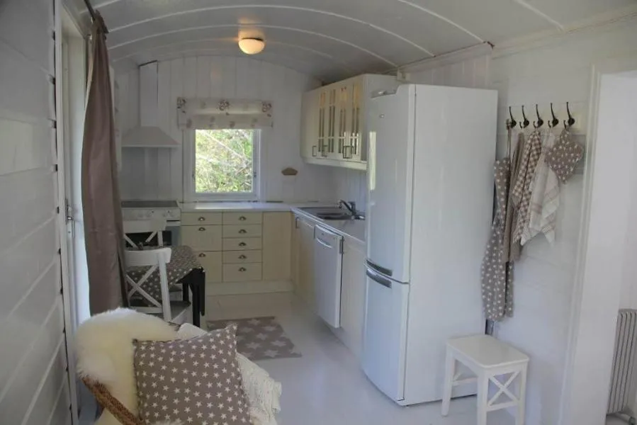 Kitchen or kitchenette in Rosendal Hyttetun