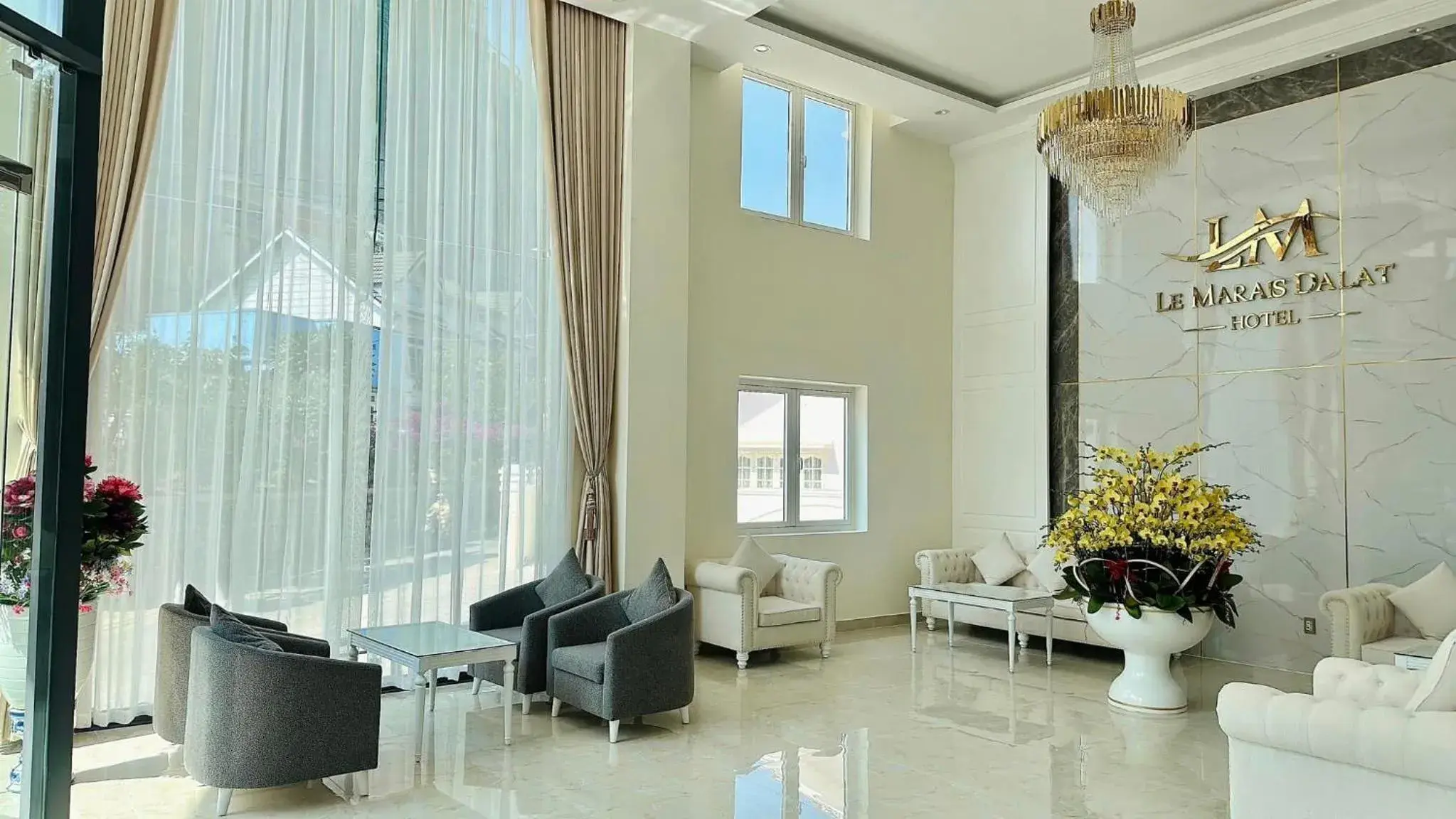 Lobby or reception in Le Marais Hotel Dalat Lobby or reception in Le Marais Hotel Dalat