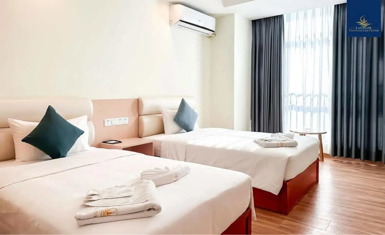 Bed in Landmark Vientiane Life Center Bed in Landmark Vientiane Life Center