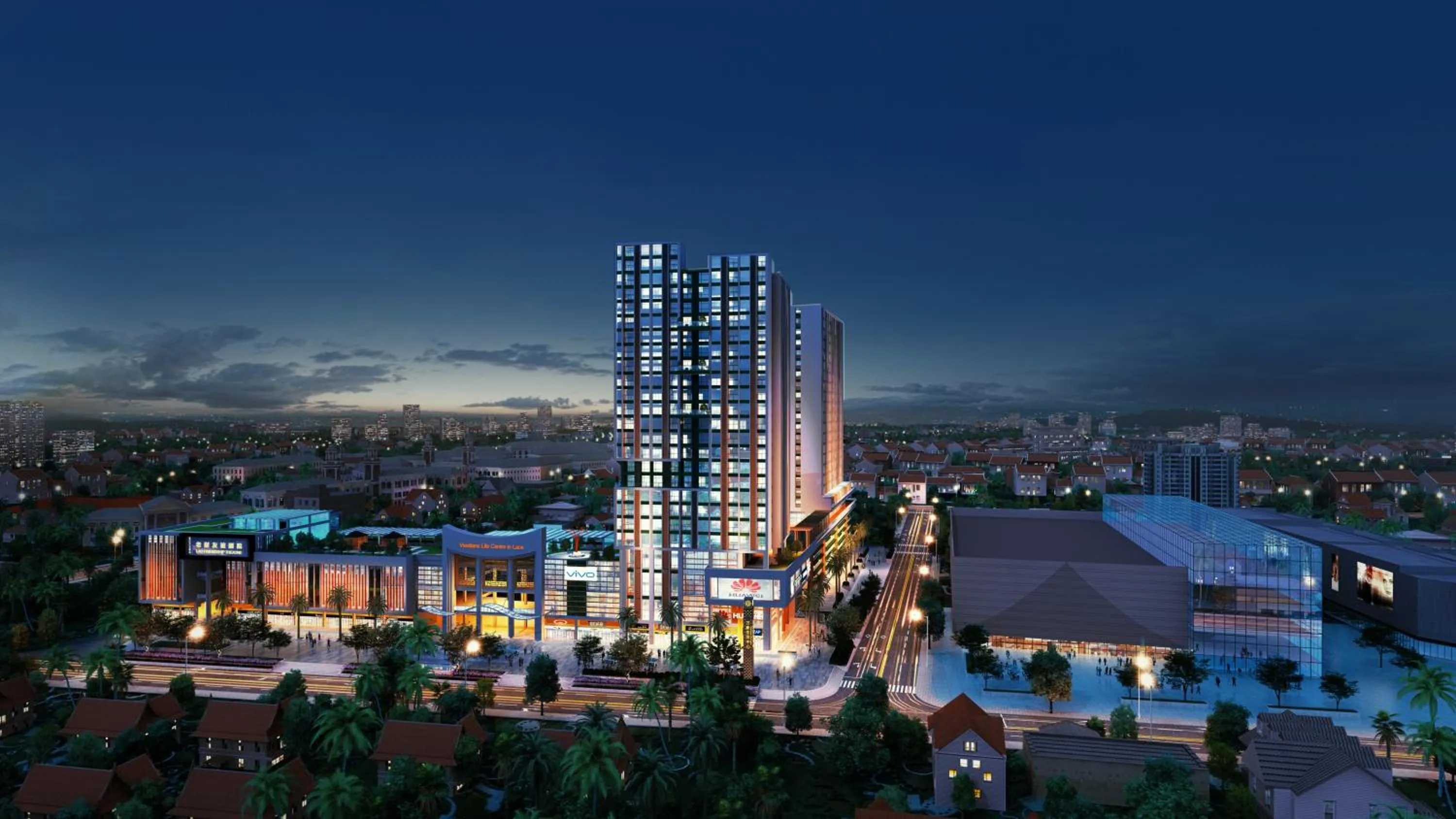 Night in Landmark Vientiane Life Center