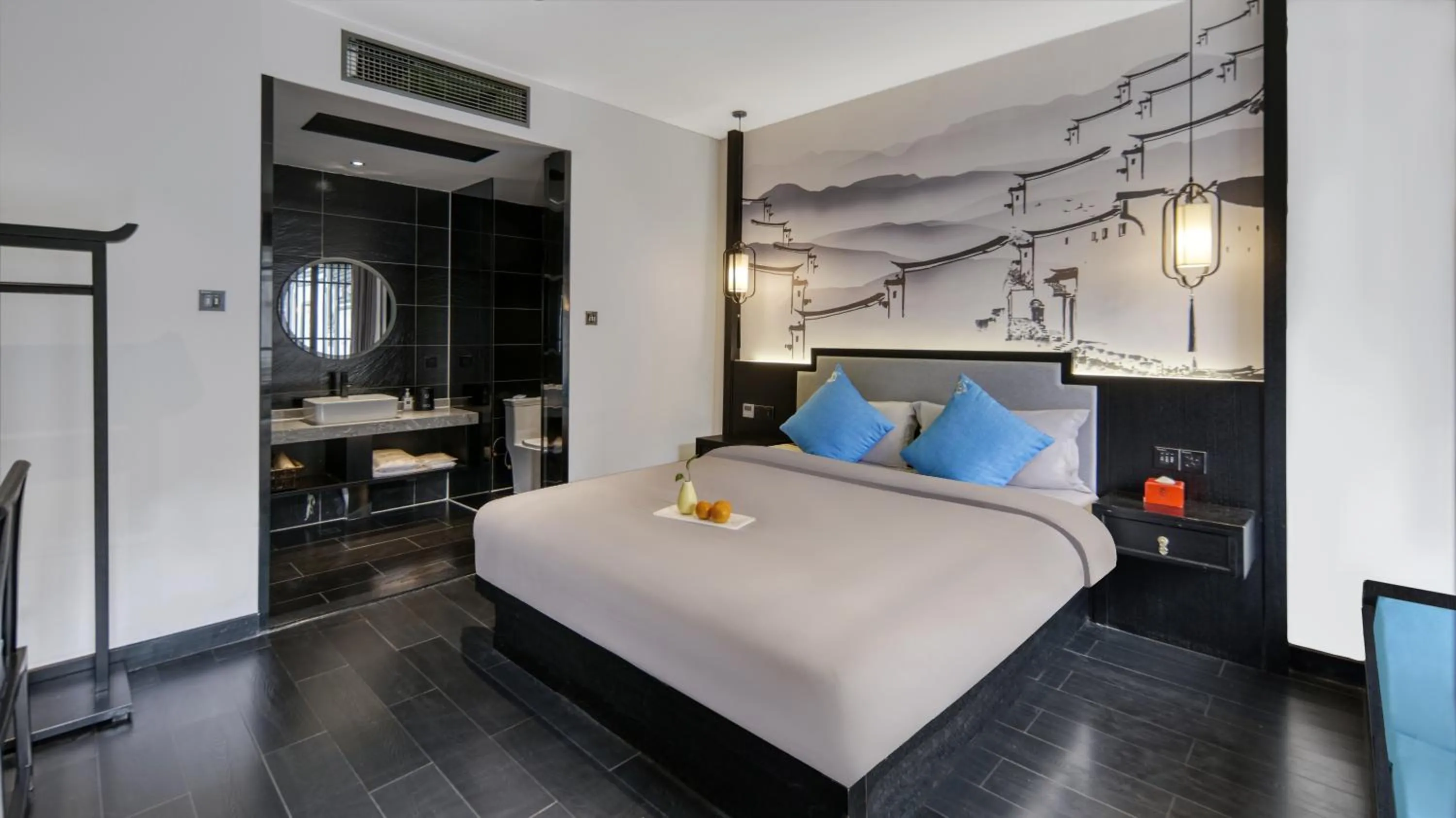 Bed in Gong Xili Qingdu Hotel