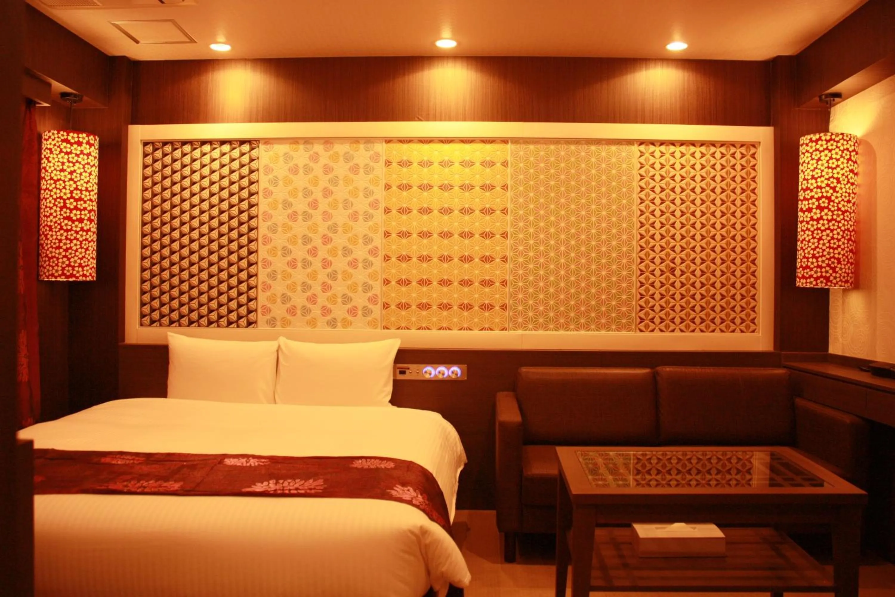 Bed in Hotel LiVEMAX Umeda Central