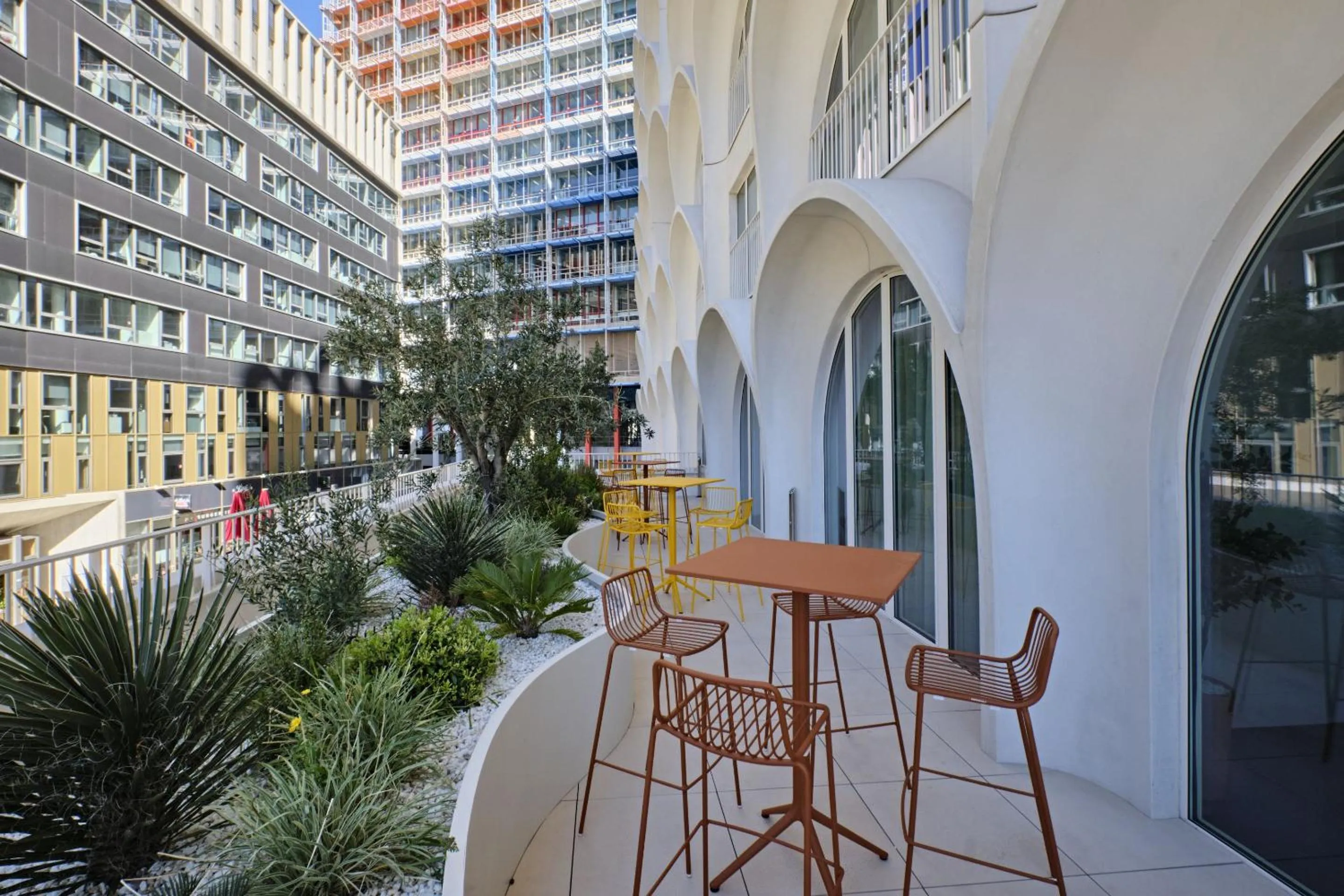 Patio in Appart Hotel Odalys City Marseille Centre Euromed