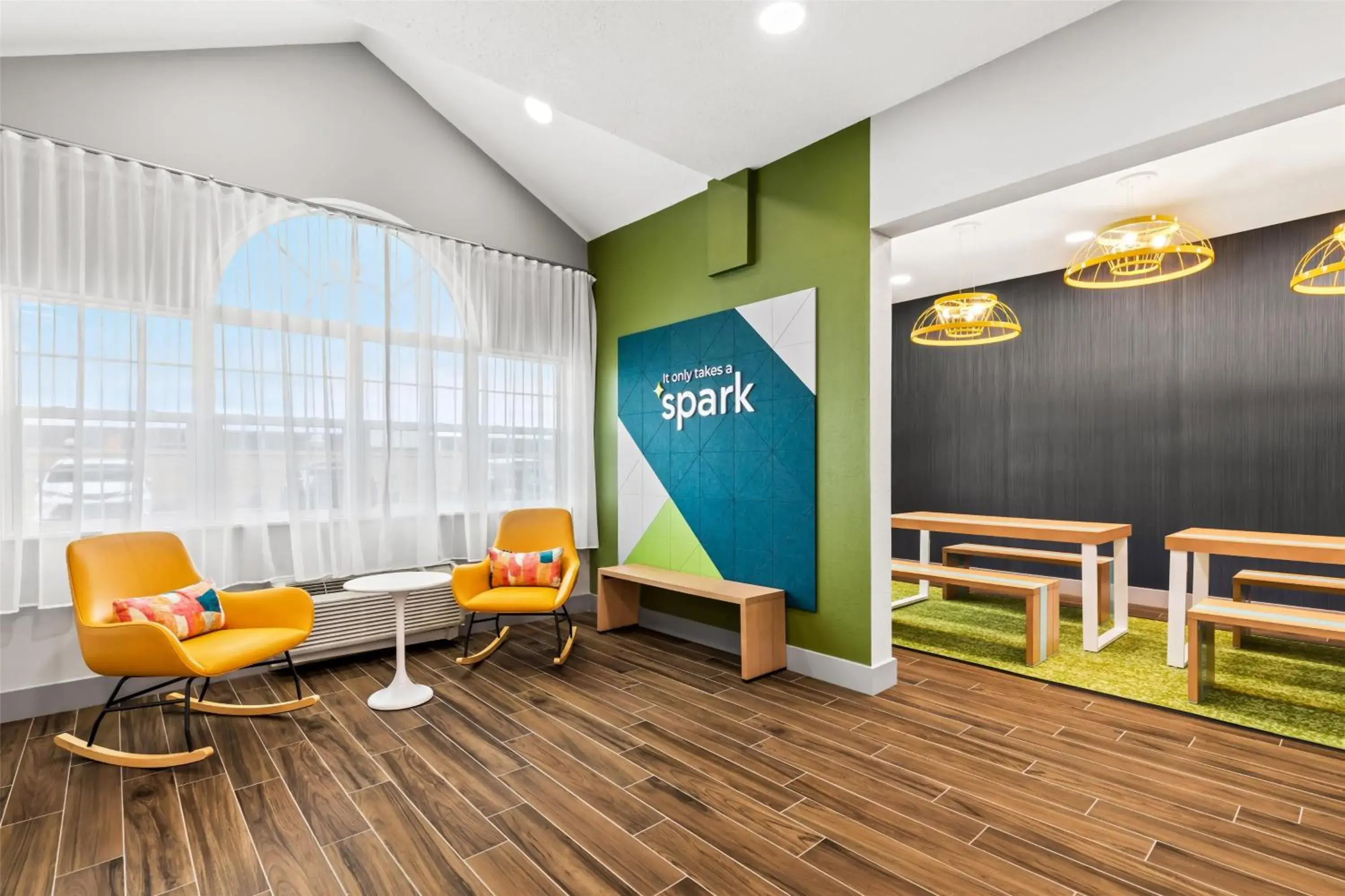 Lobby or reception in Spark by Hilton Wilkes Barre Lobby or reception in Spark by Hilton Wilkes Barre