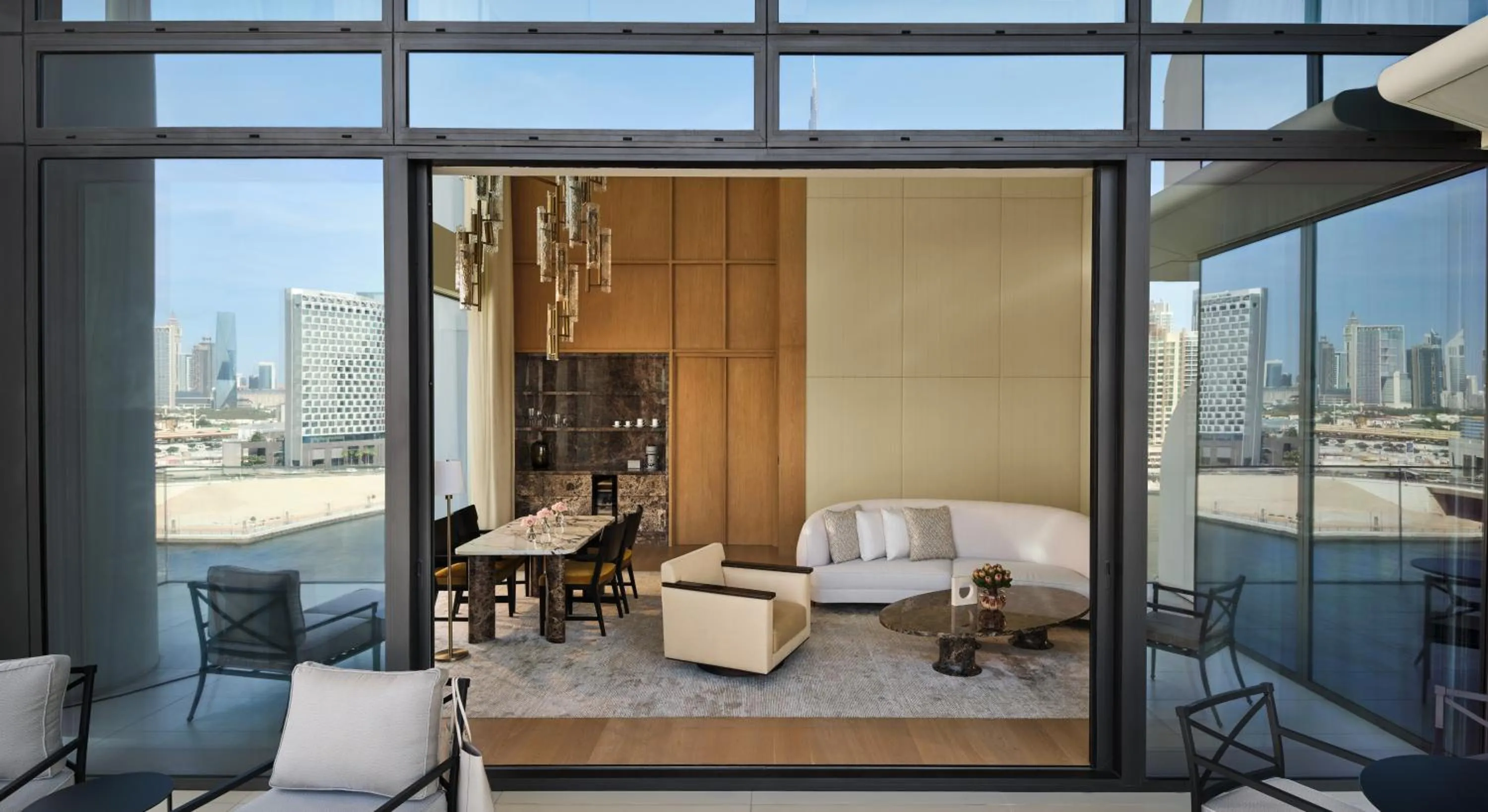 Living room in The Lana - Dorchester Collection