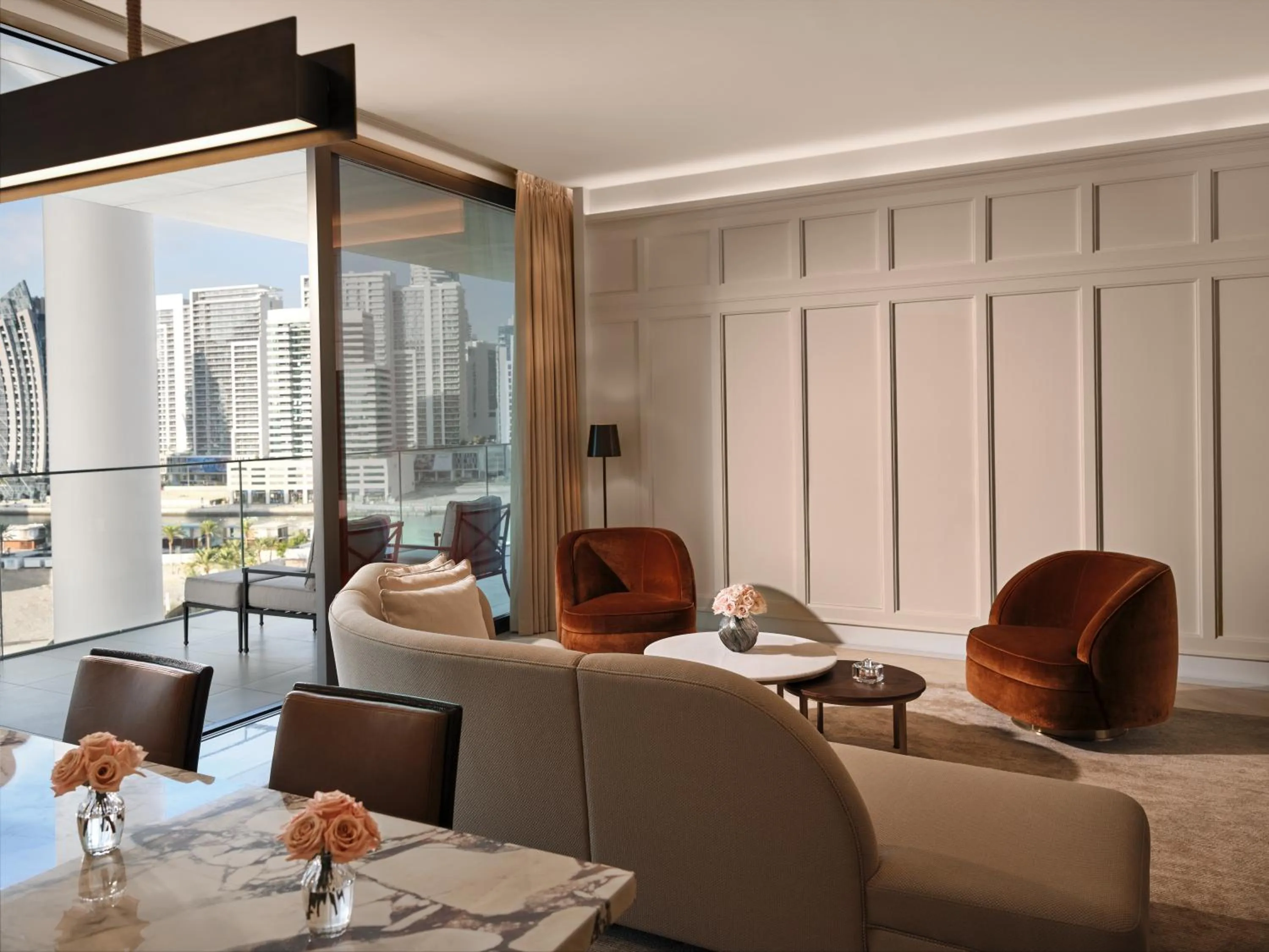 Living room in The Lana - Dorchester Collection