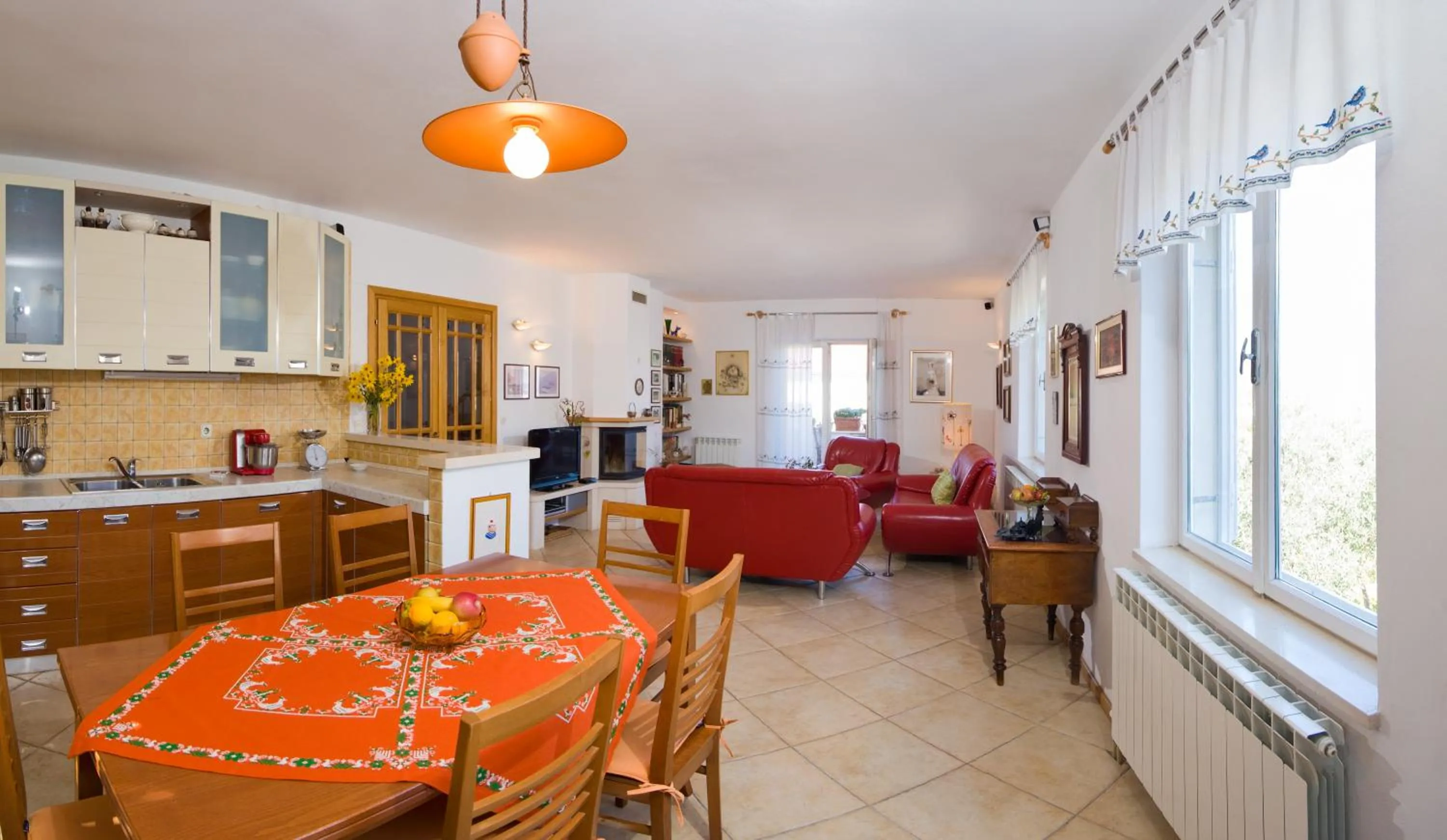 Kitchen or kitchenette in Holiday Home Lukrecia, for 9, private pool, free parking, 450 m from the beach