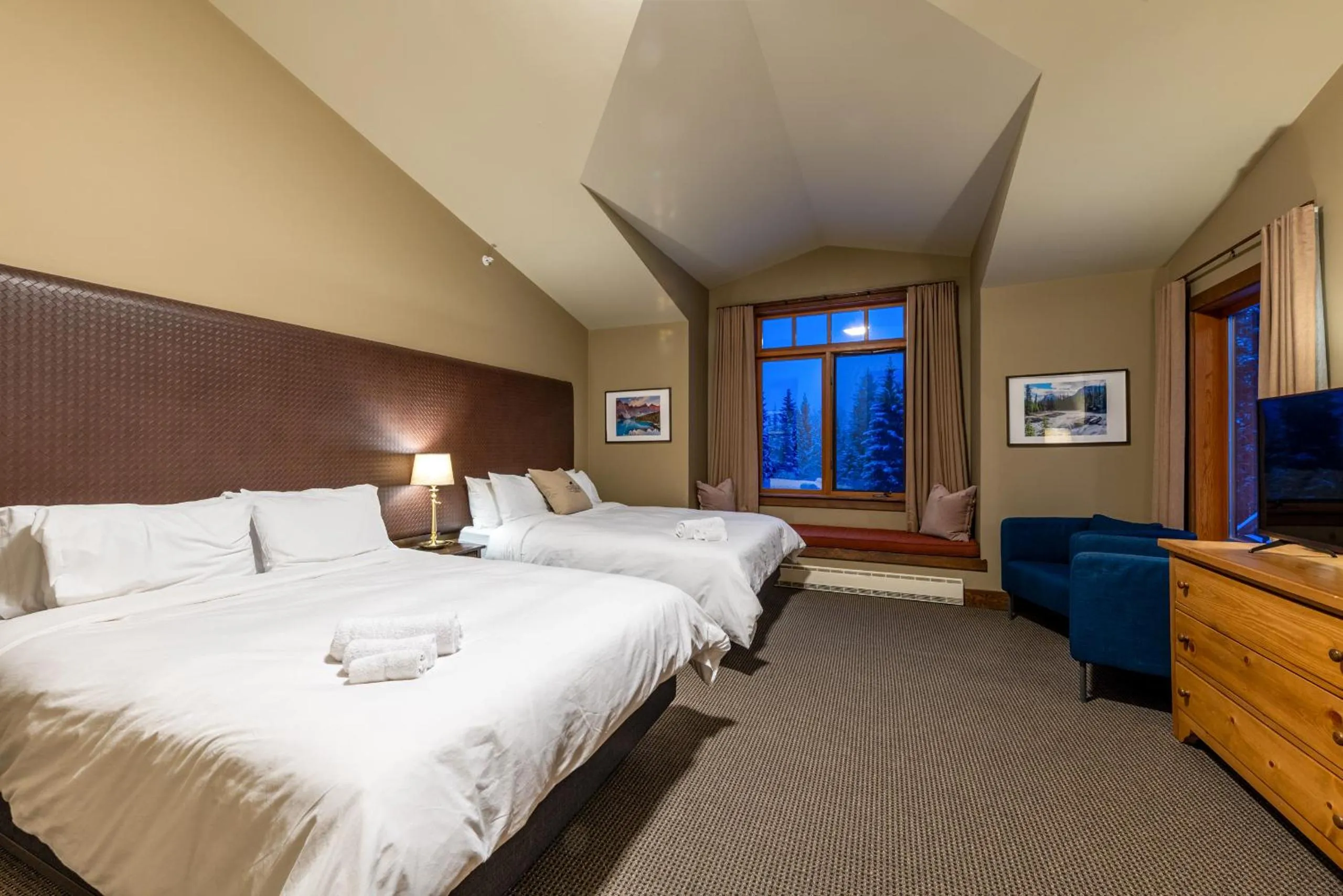 Bed in Copper Horse Lodge