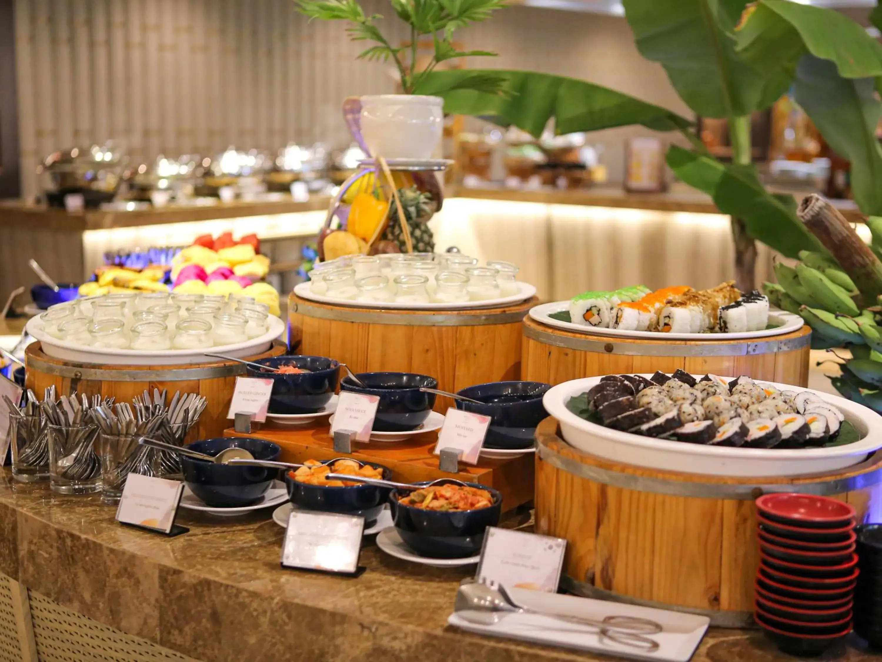 Buffet breakfast in Melia Danang Beach Resort Buffet breakfast in Melia Danang Beach Resort