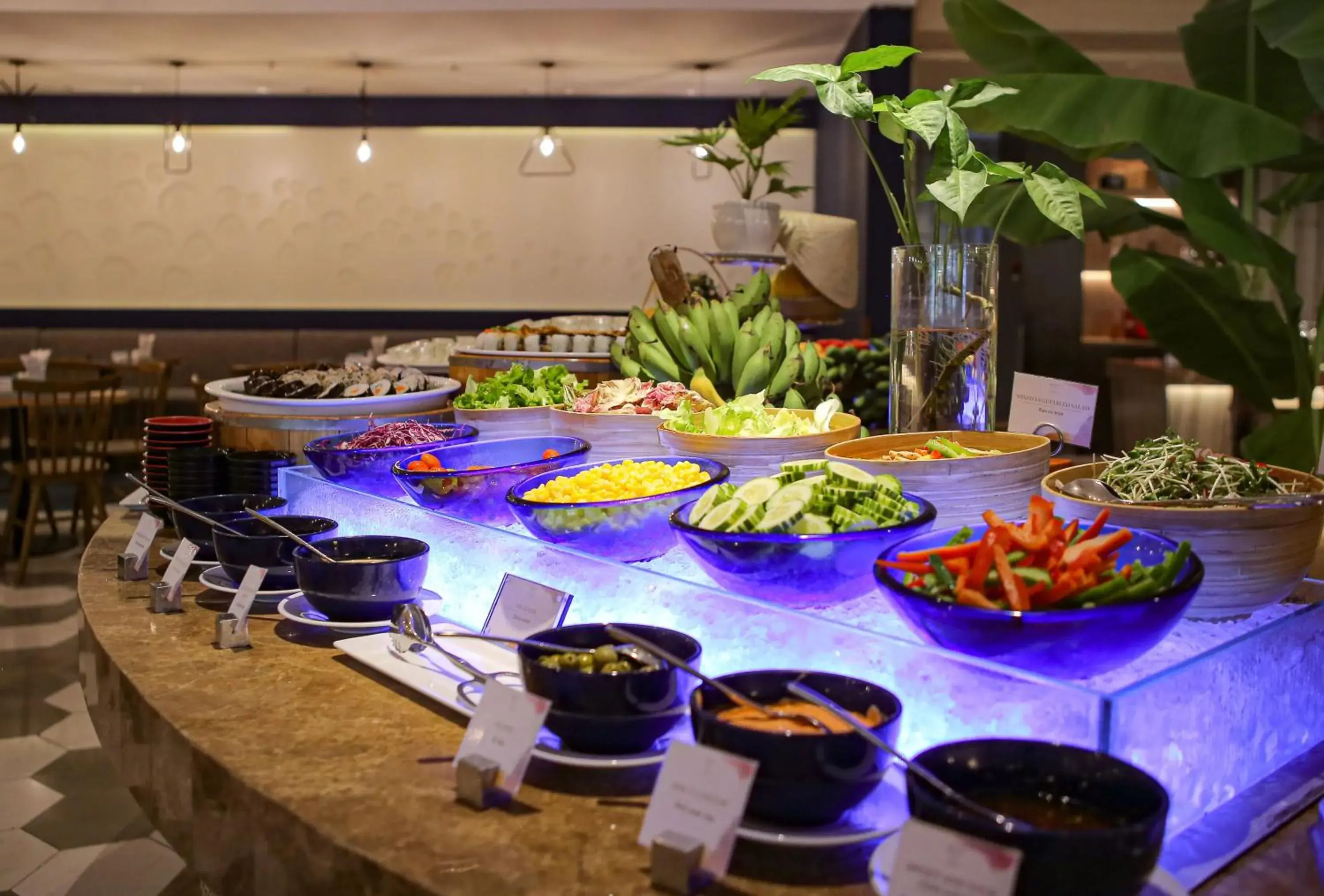 Buffet breakfast in Melia Danang Beach Resort Buffet breakfast in Melia Danang Beach Resort