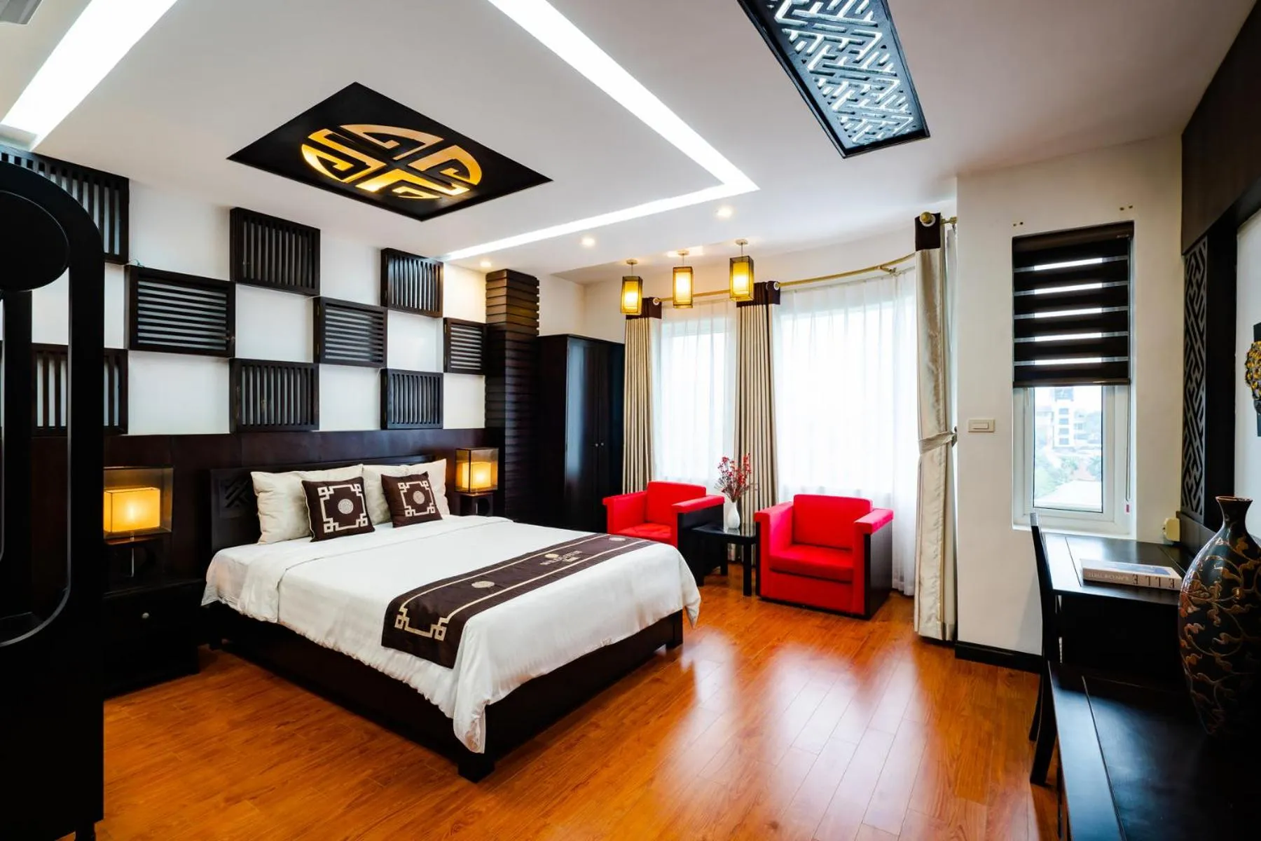 Bed in Wild Lotus Hotel Apartment 2