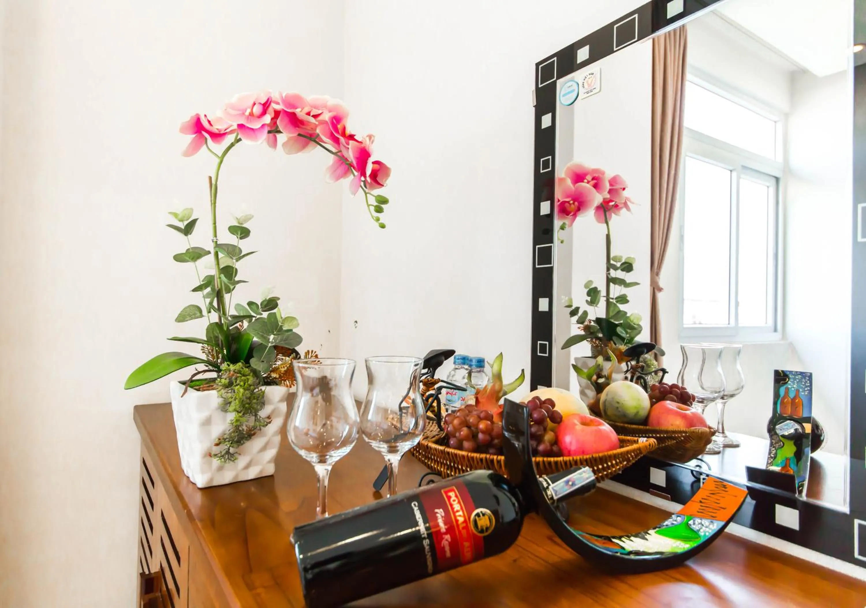 Decorative detail in Kiên Cường 2 Hotel