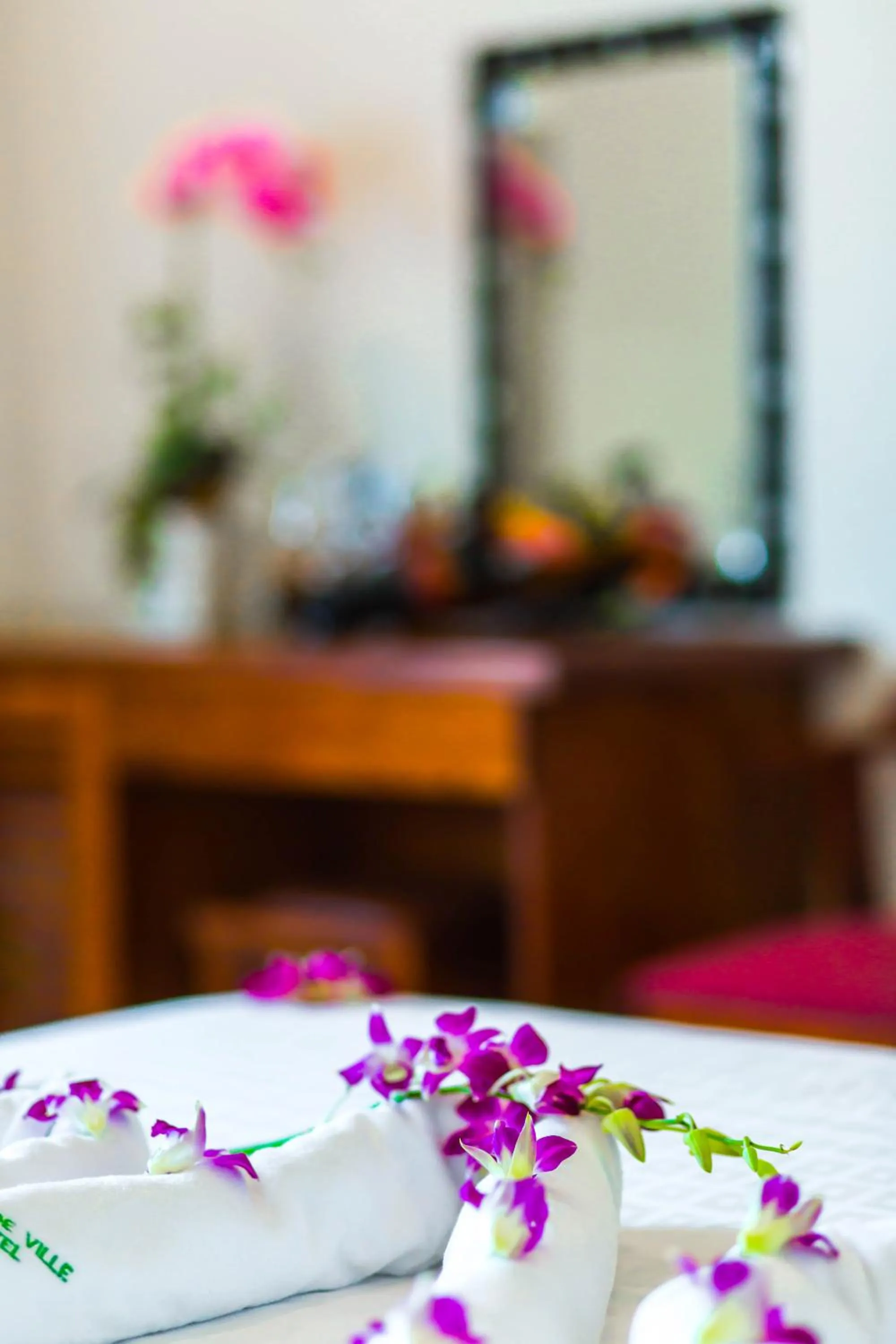 Decorative detail, Bed in Kiên Cường 2 Hotel