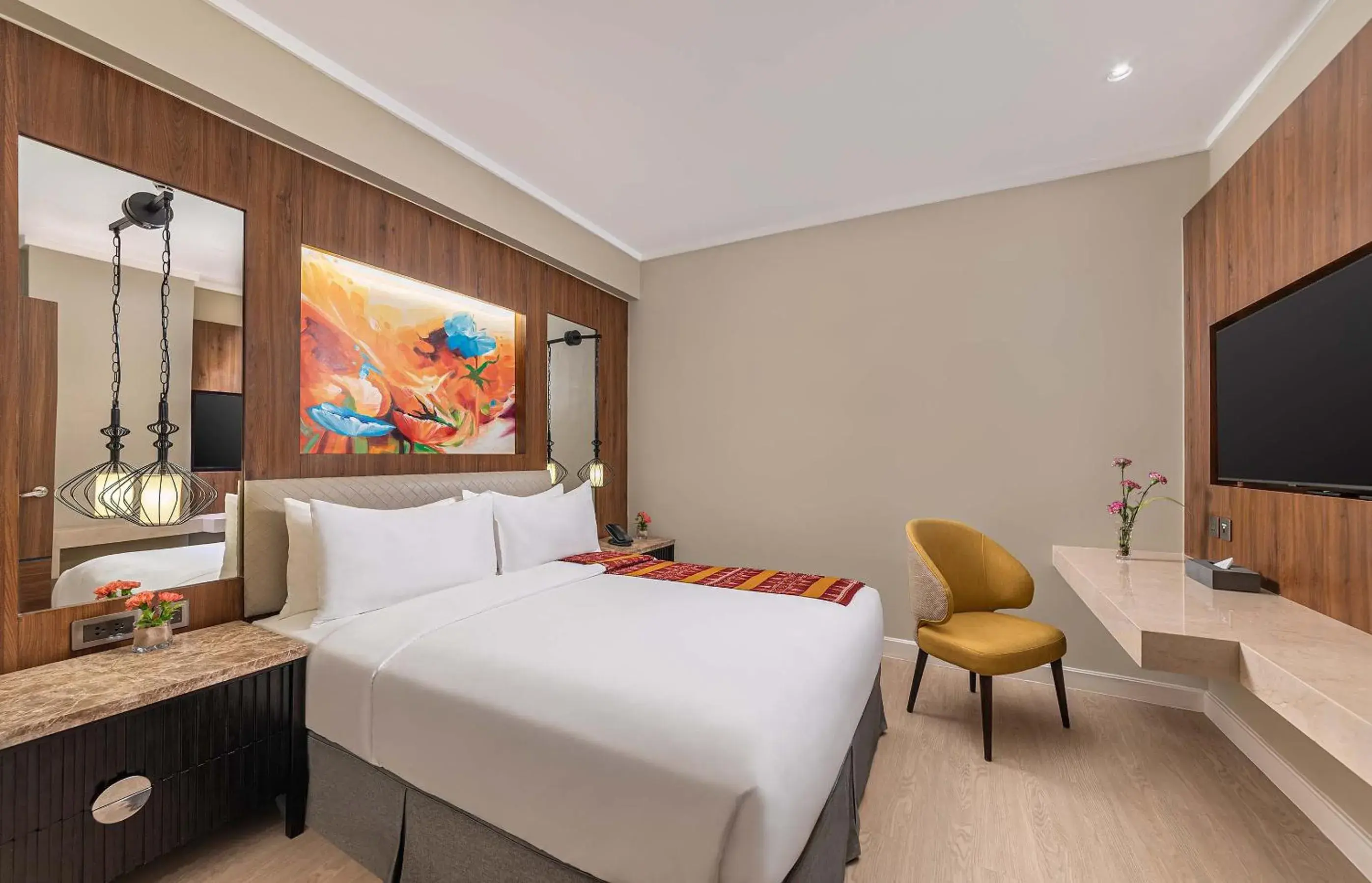 Bed in Mandarin Bay Resort and Spa Bed in Mandarin Bay Resort and Spa