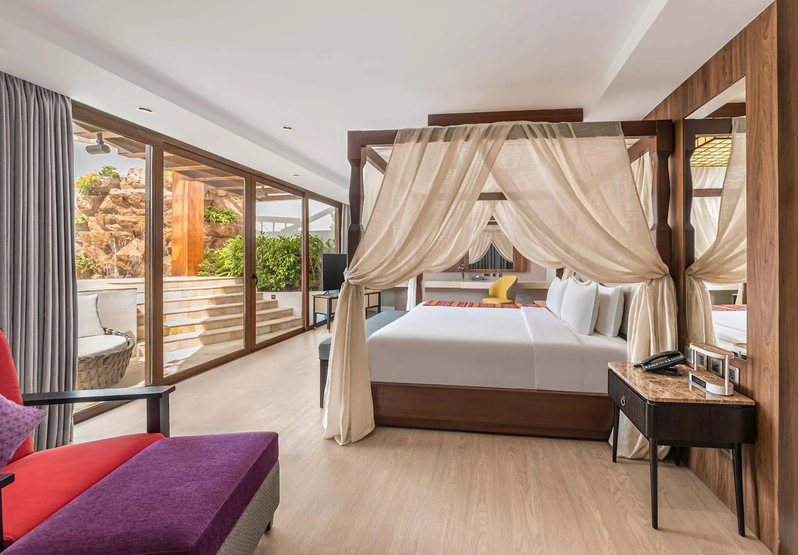 Bed in Mandarin Bay Resort and Spa Bed in Mandarin Bay Resort and Spa