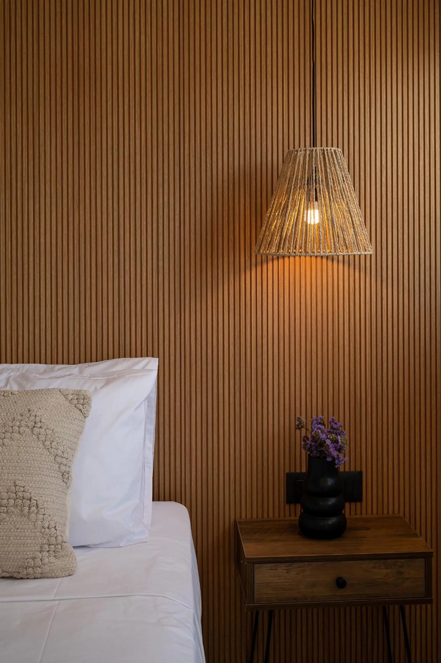 Bed in Milatos Seaside Suites