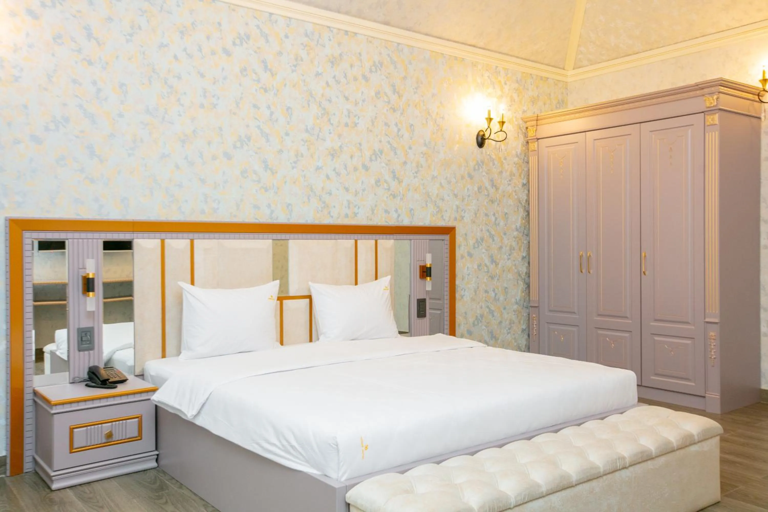 Bed in Nohur Hotel Gabala