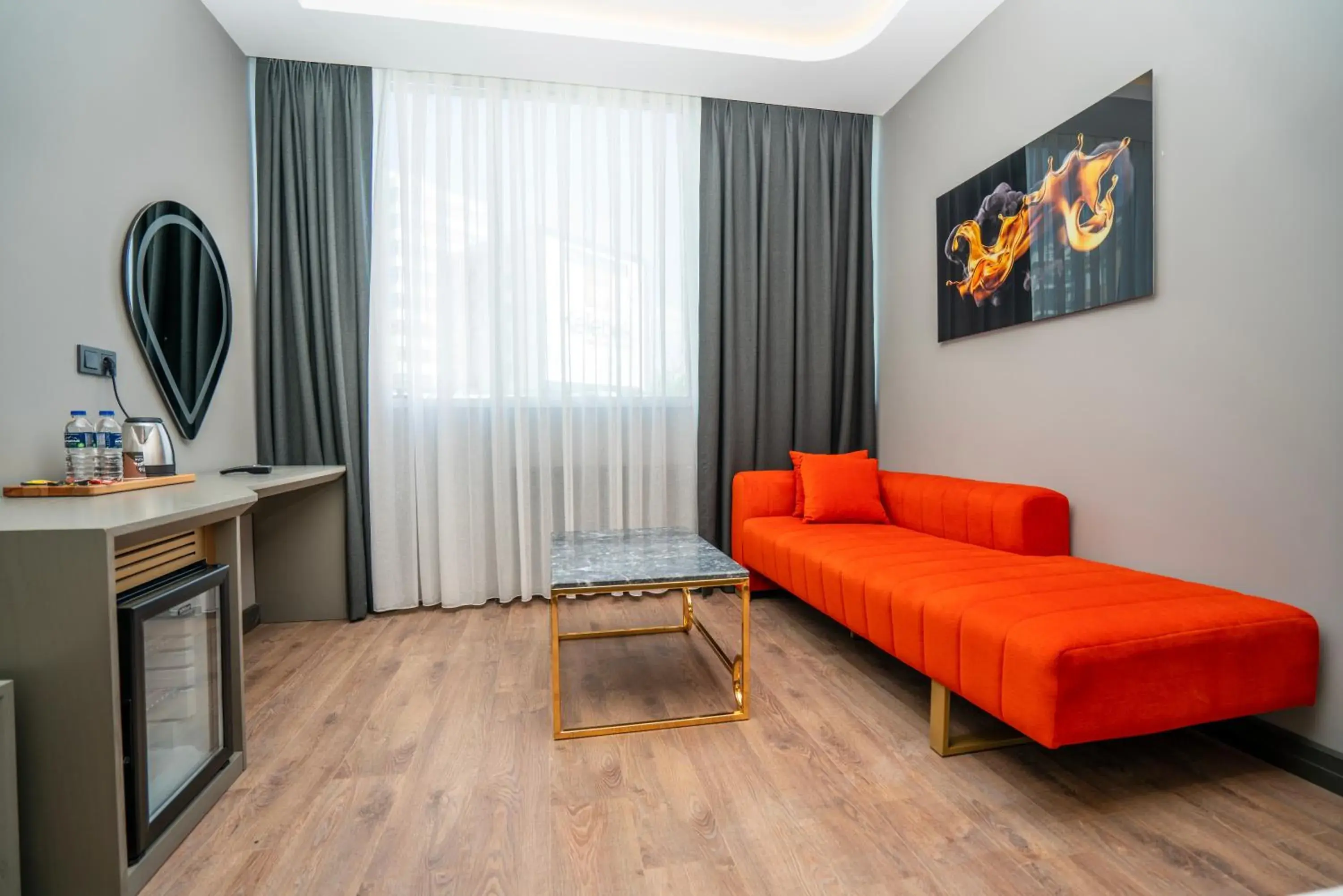 Seating area in 216 Ruby Suite Seating area in 216 Ruby Suite