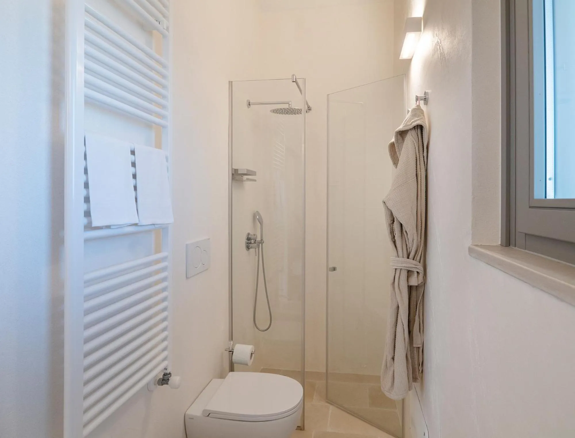 Shower in Torre Assunta Hotel