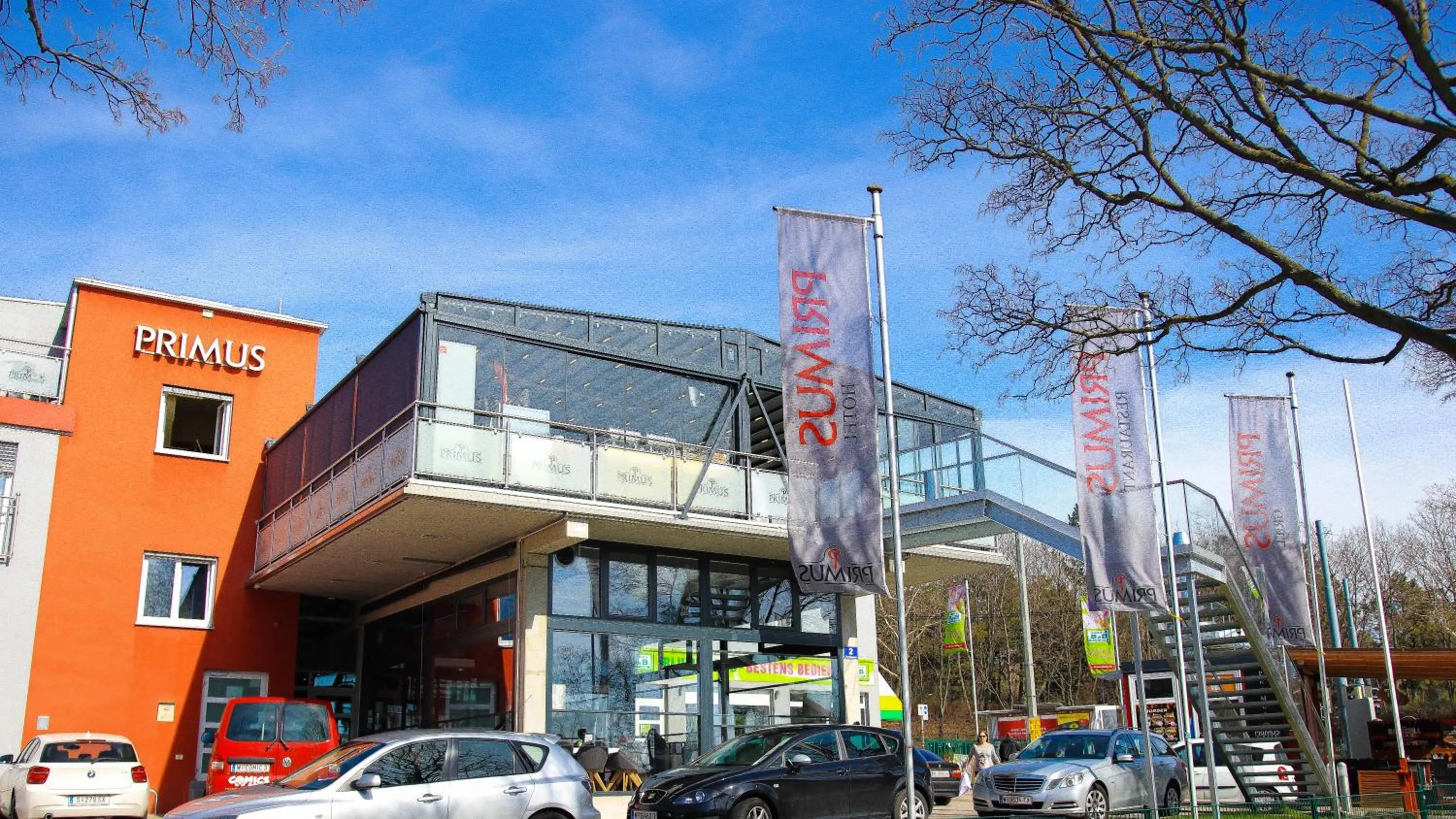 Property building in Primus Hotel & Apartments