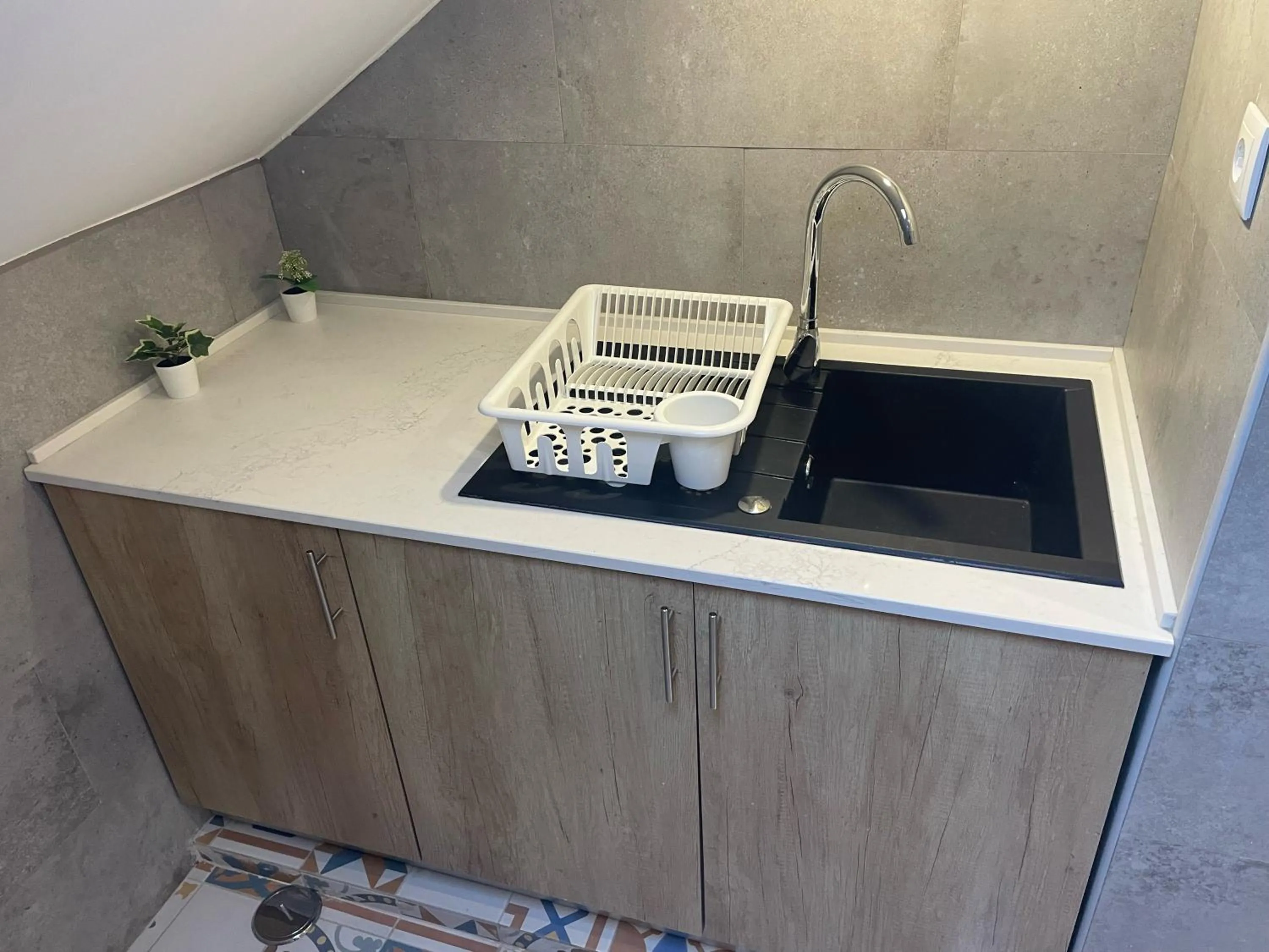 Kitchen or kitchenette in Salero Guest House