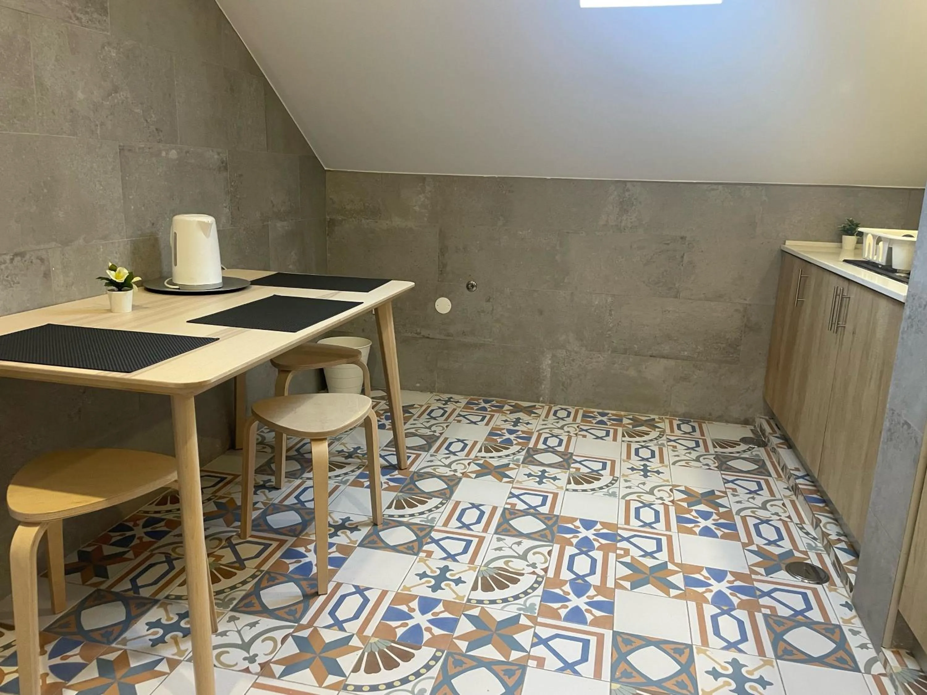 Kitchen or kitchenette in Salero Guest House
