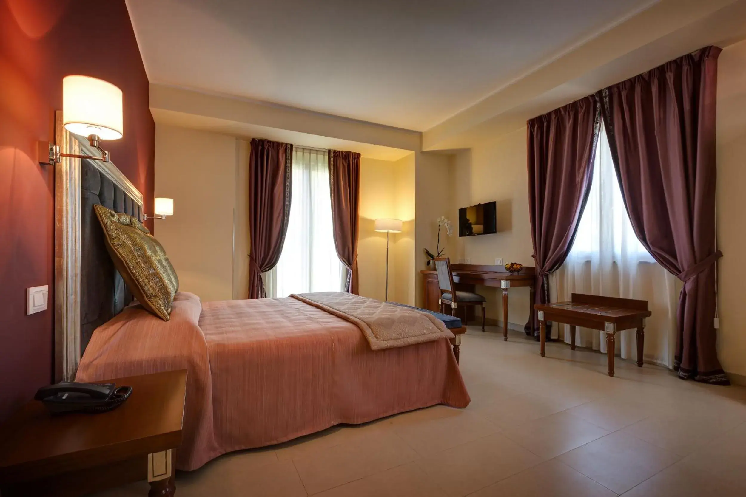 Bed in Hotel Parco delle Fontane Bed in Hotel Parco delle Fontane