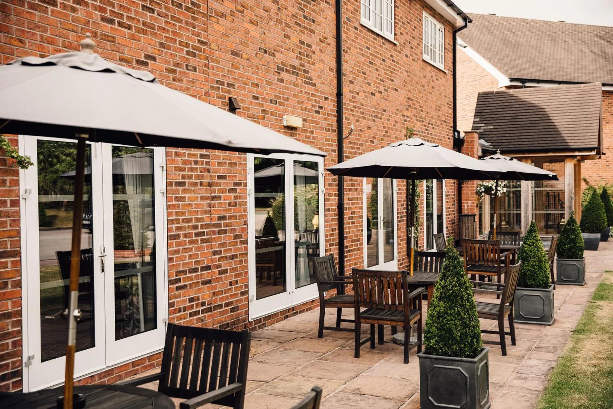 Patio in Manor House Hotel & Spa, Alsager