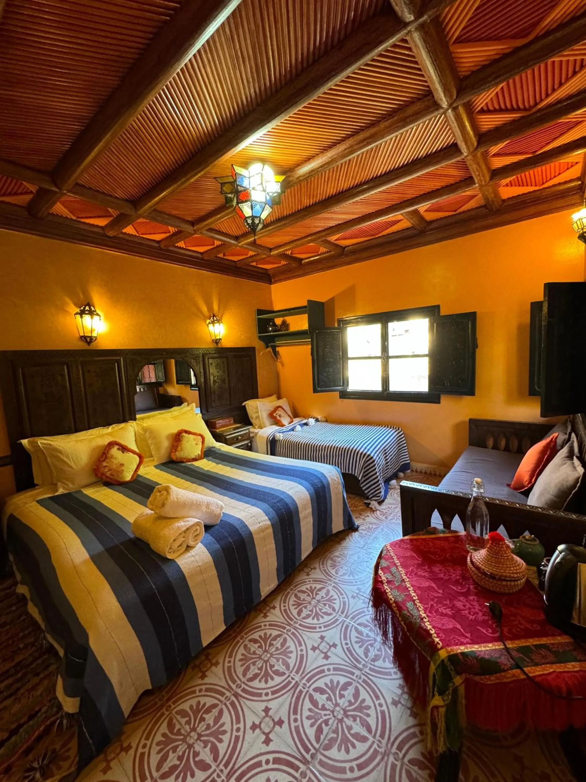 Bed in Riad Jnane Imlil