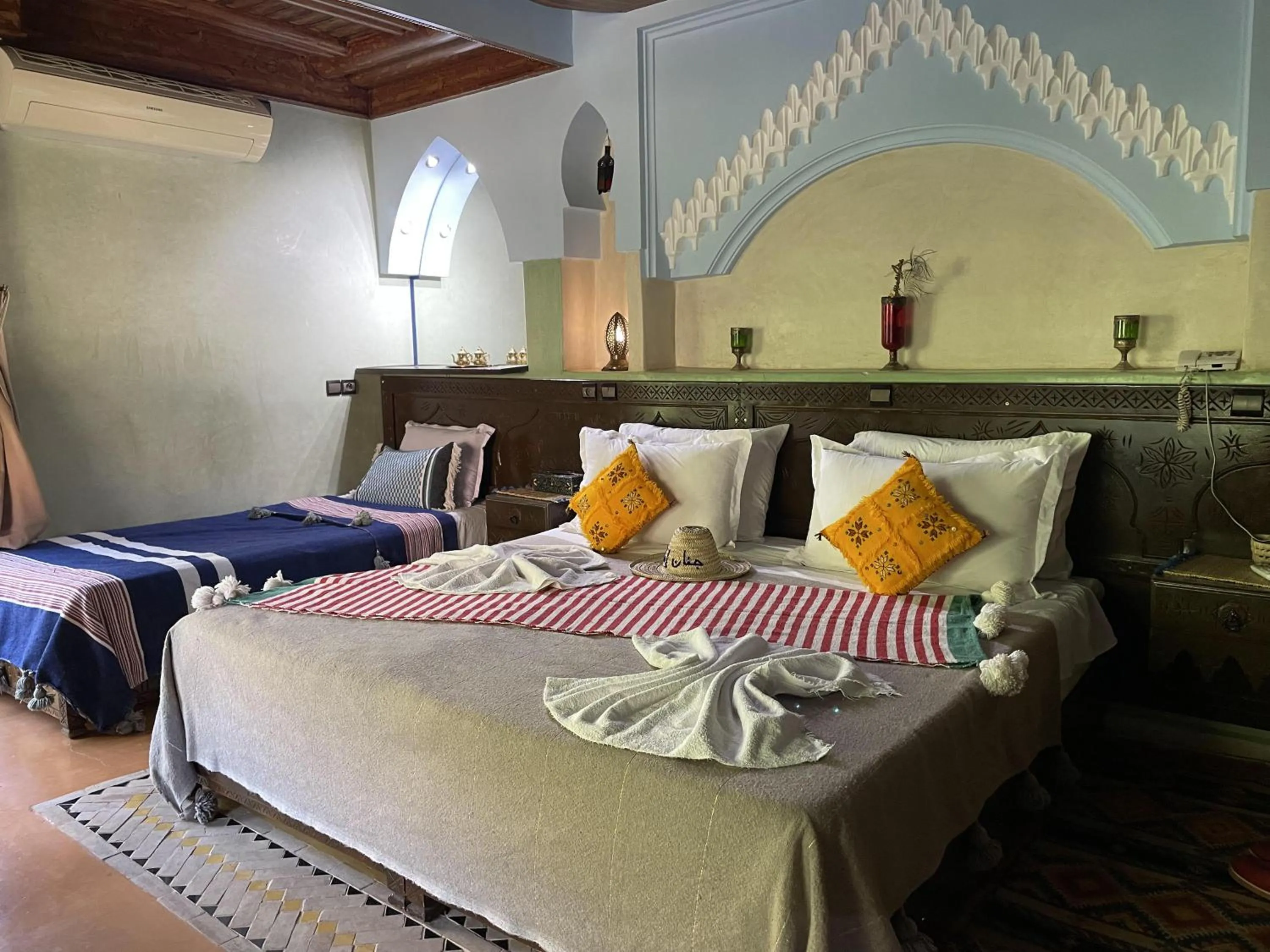 Bed in Riad Jnane Imlil