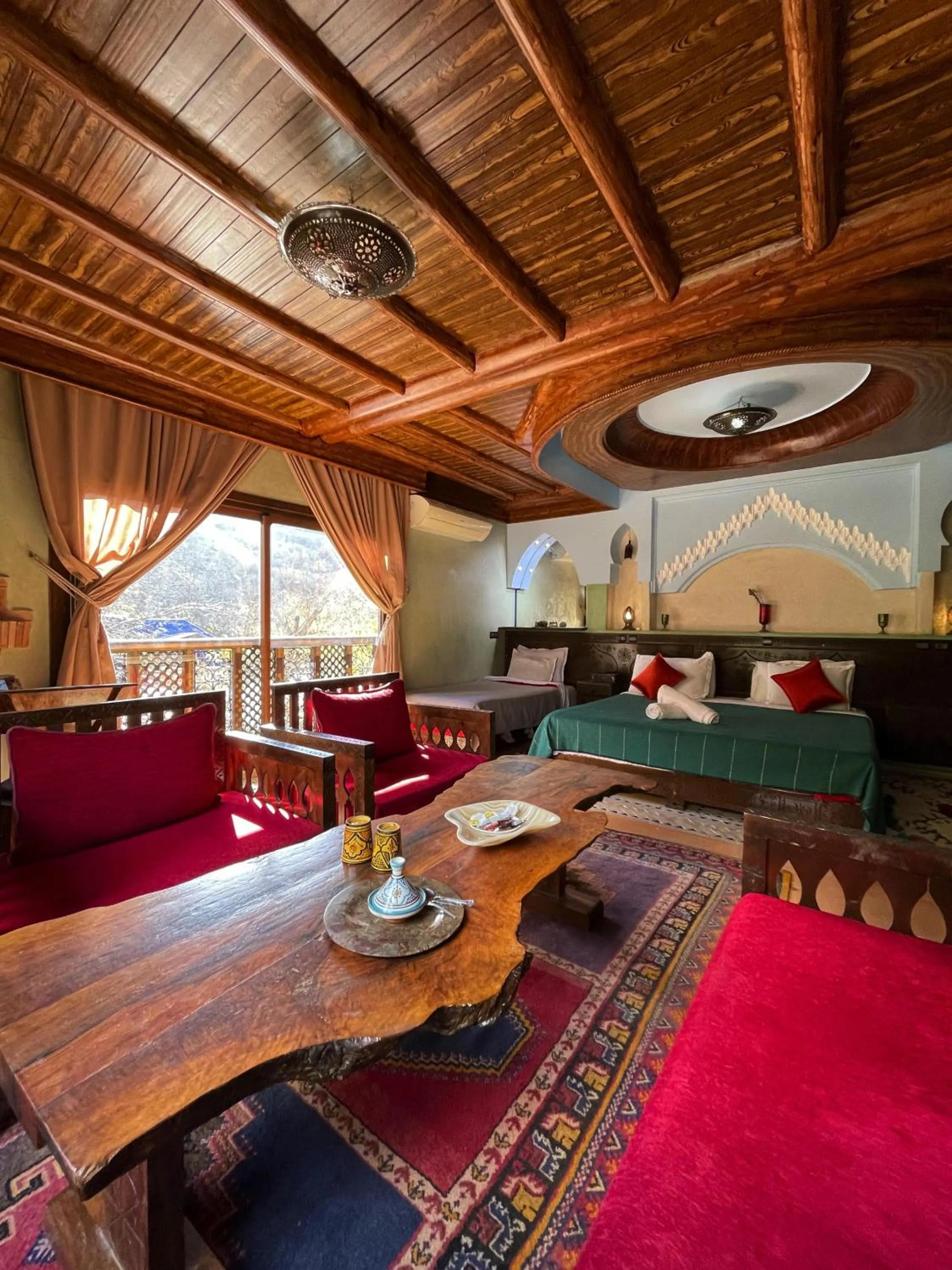 Living room in Riad Jnane Imlil